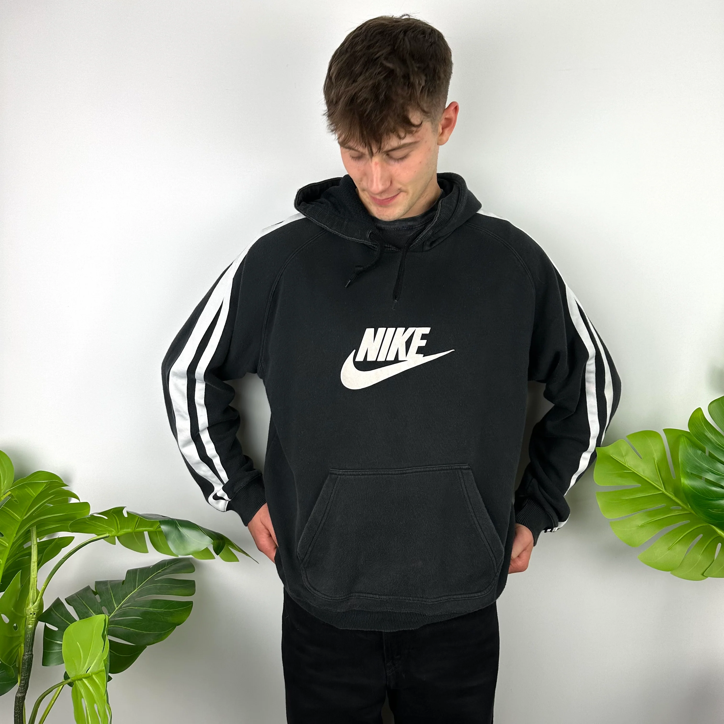 Nike Black Spell Out Hoodie (XL) - Image 6