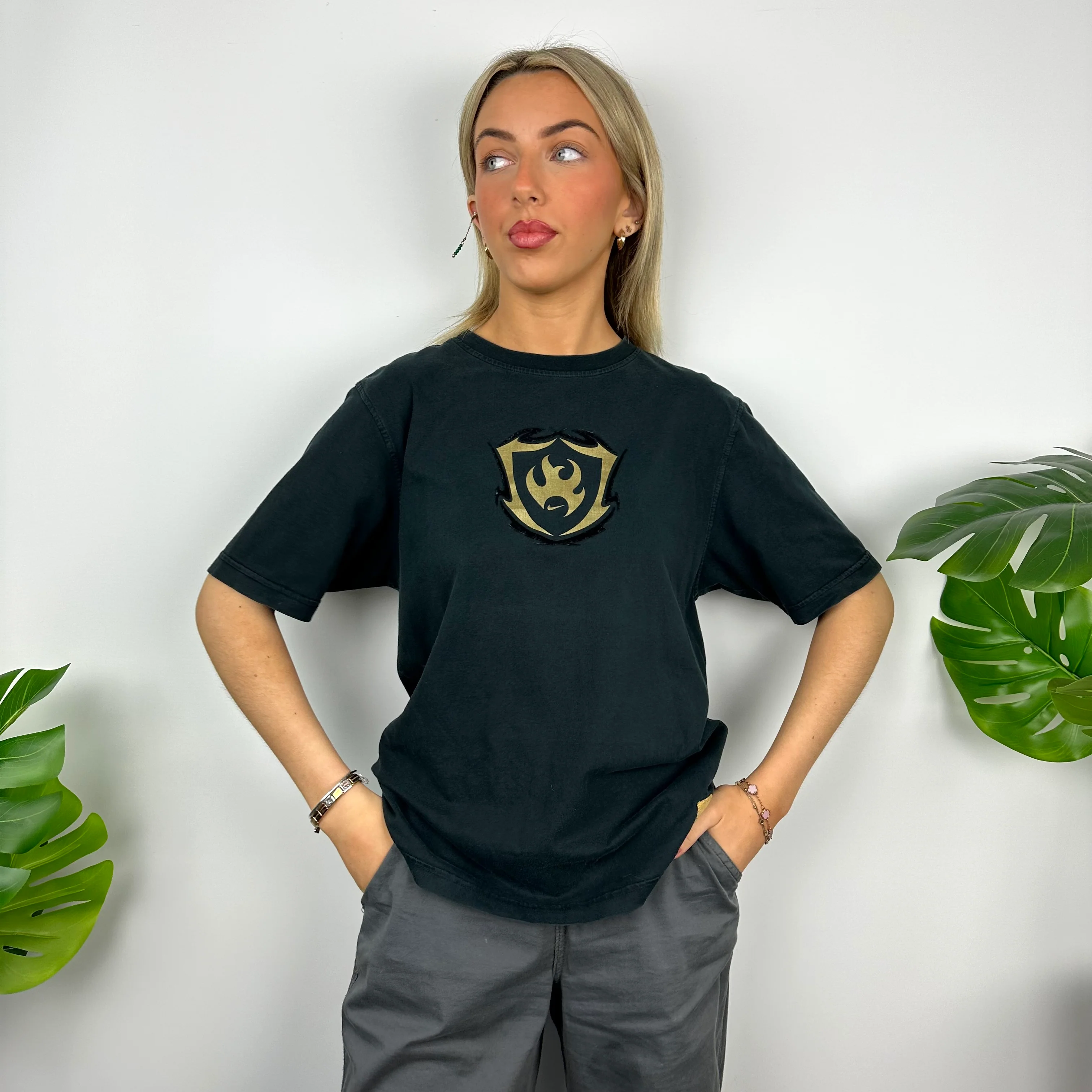 Nike Black Swoosh T Shirt (M) - Image 4