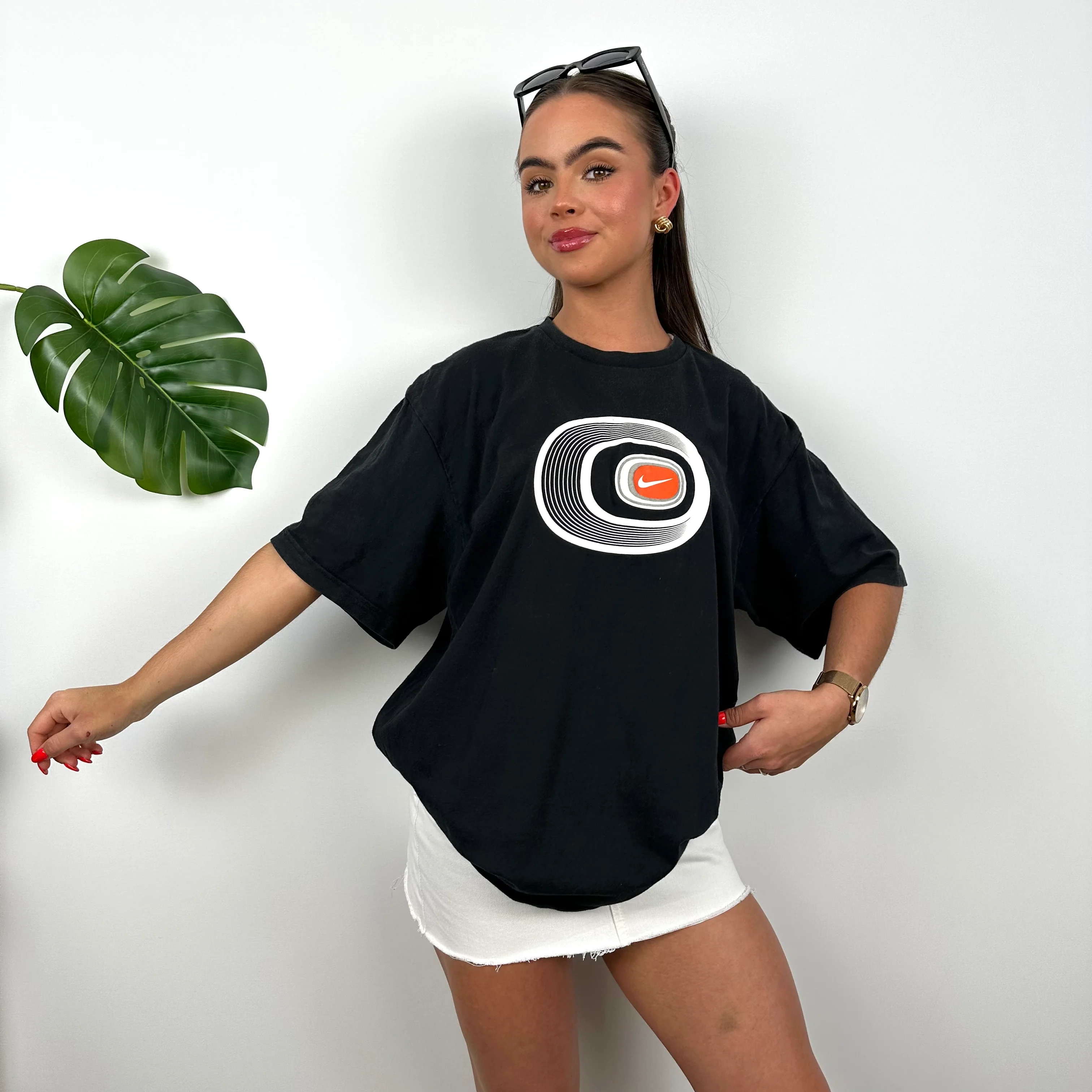 Nike Black Swoosh T Shirt (L) - Image 5
