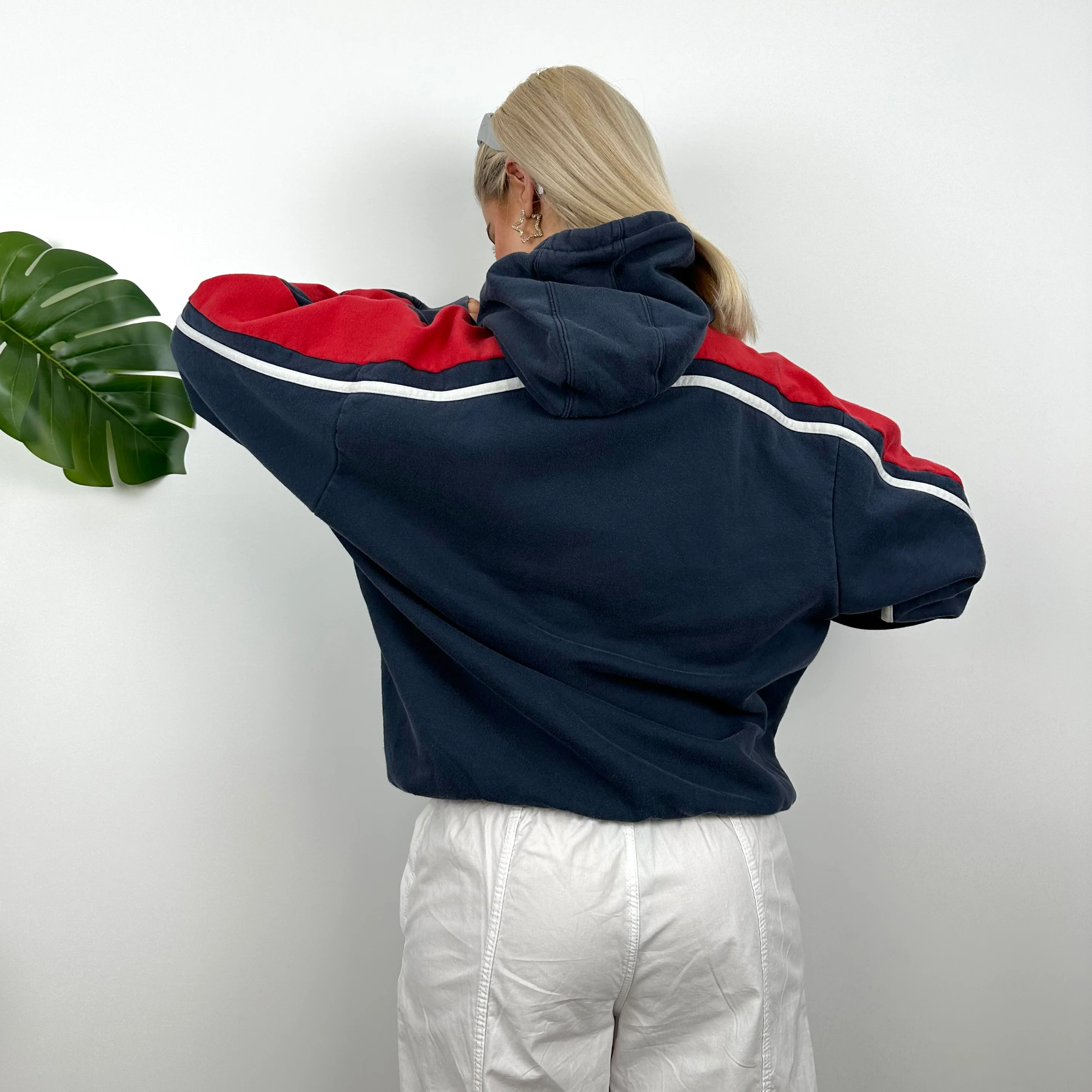 Nike Blue Embroidered Spell Out Hoodie (M) - Image 5