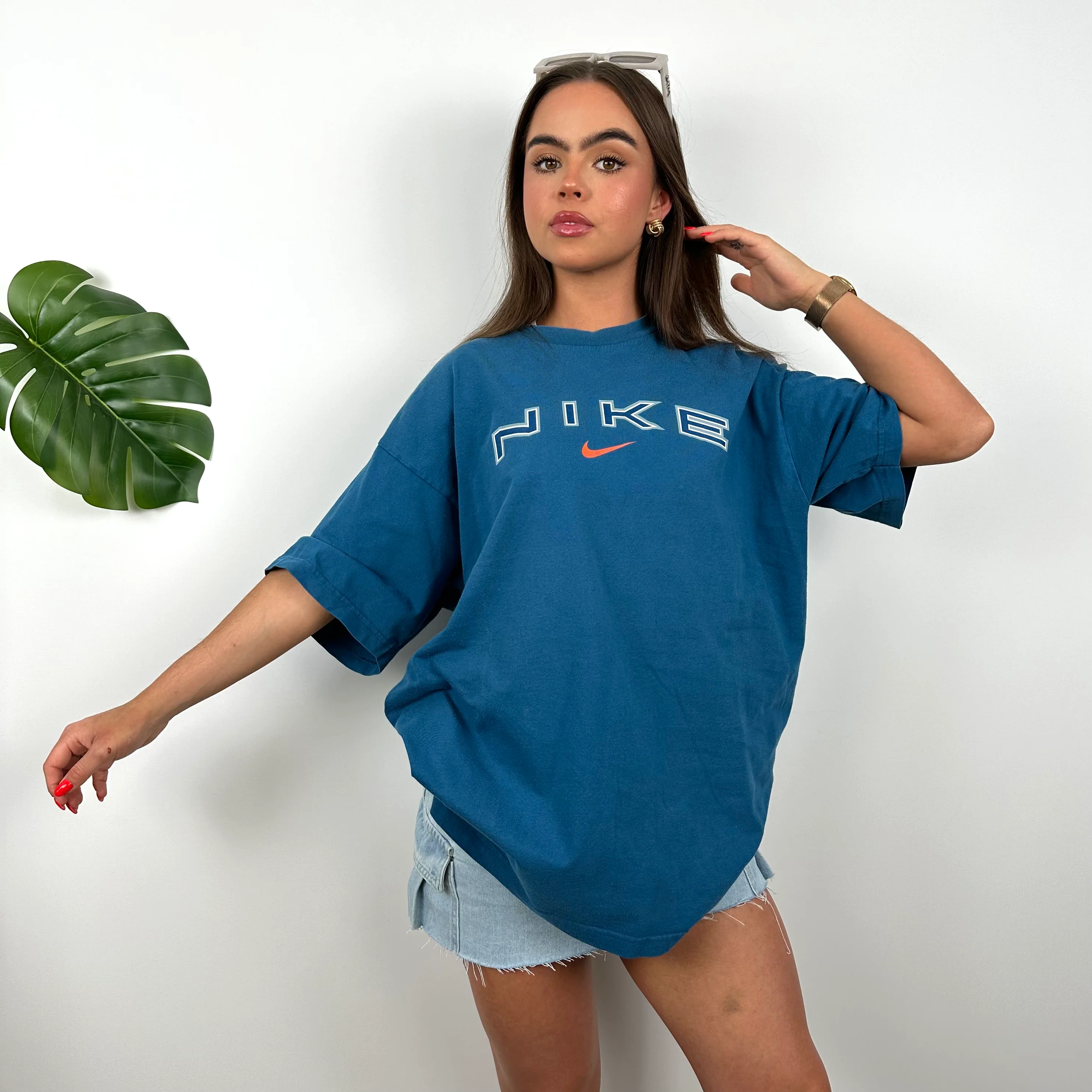 Nike Blue Spell Out T Shirt (XL) - Image 4