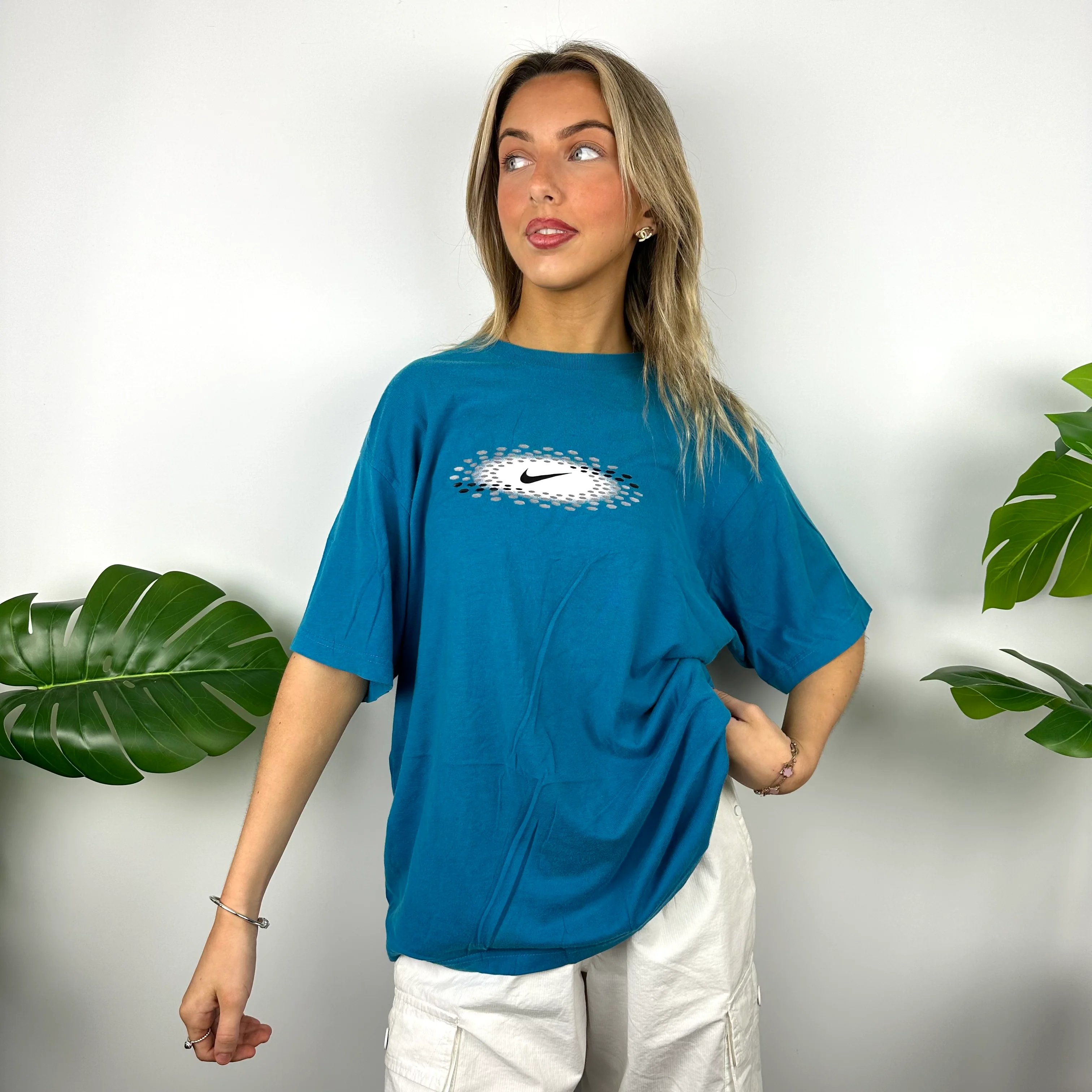 Nike Blue Swoosh T Shirt (L) - Image 2