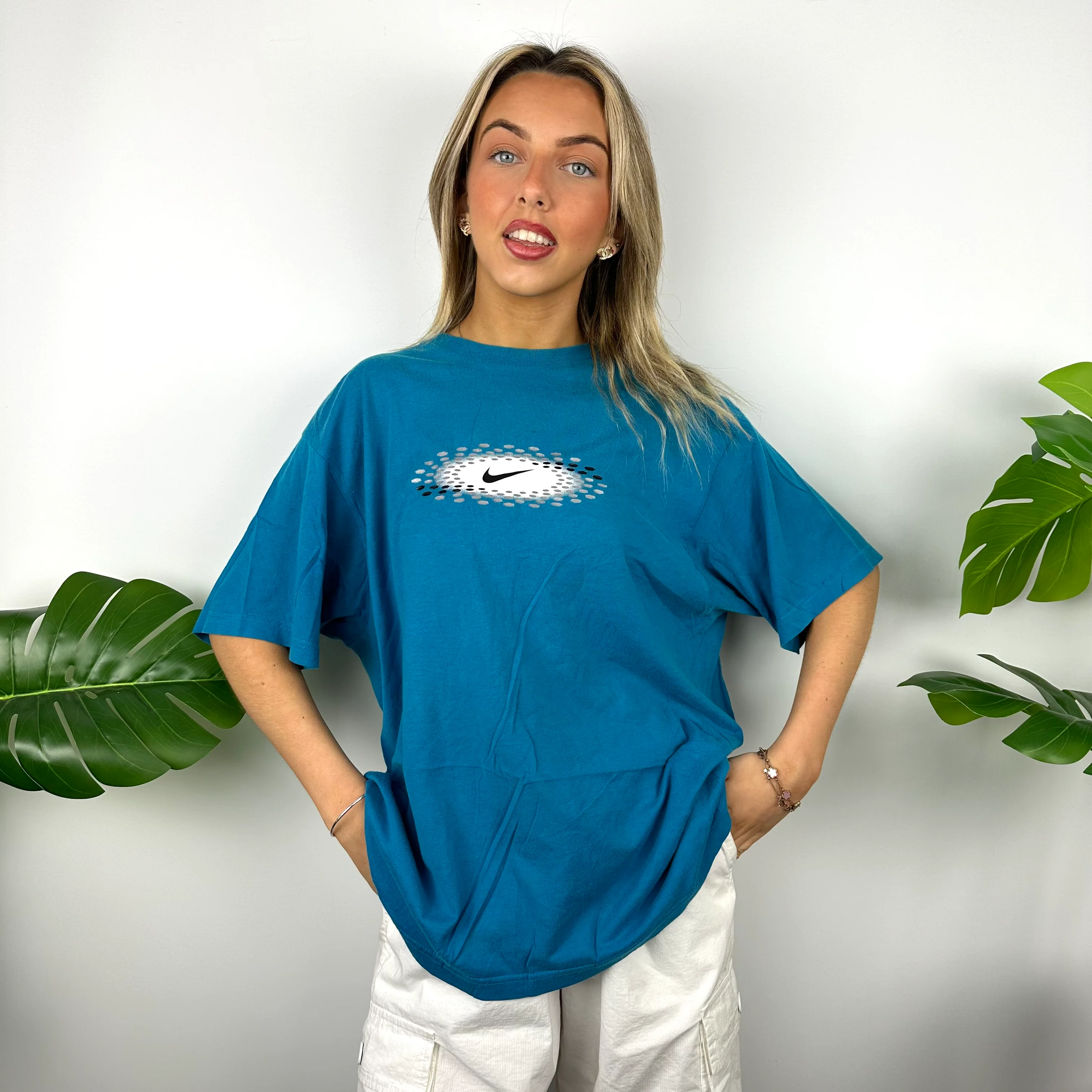 Nike Blue Swoosh T Shirt (L) - Image 5