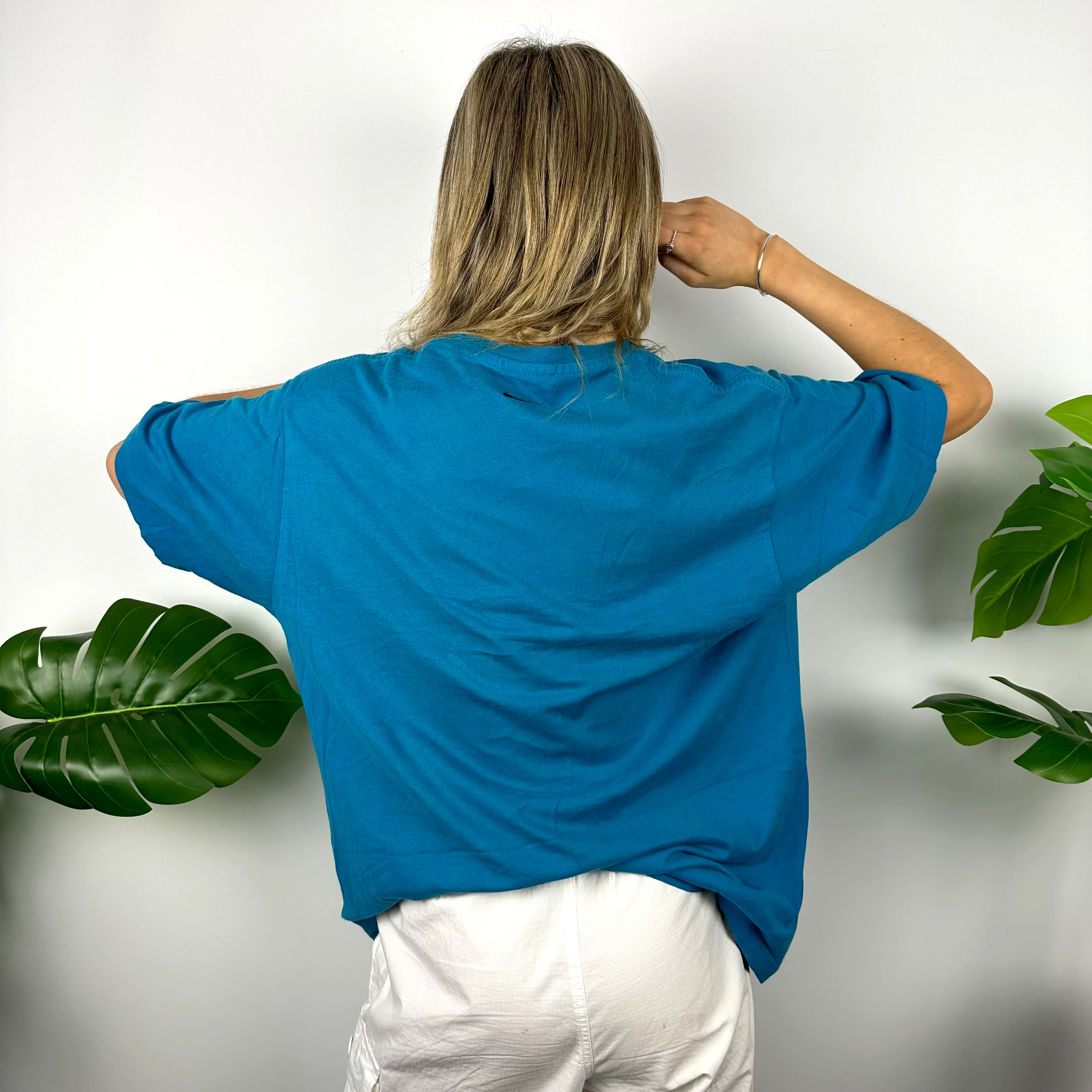 Nike Blue Swoosh T Shirt (L) - Image 6