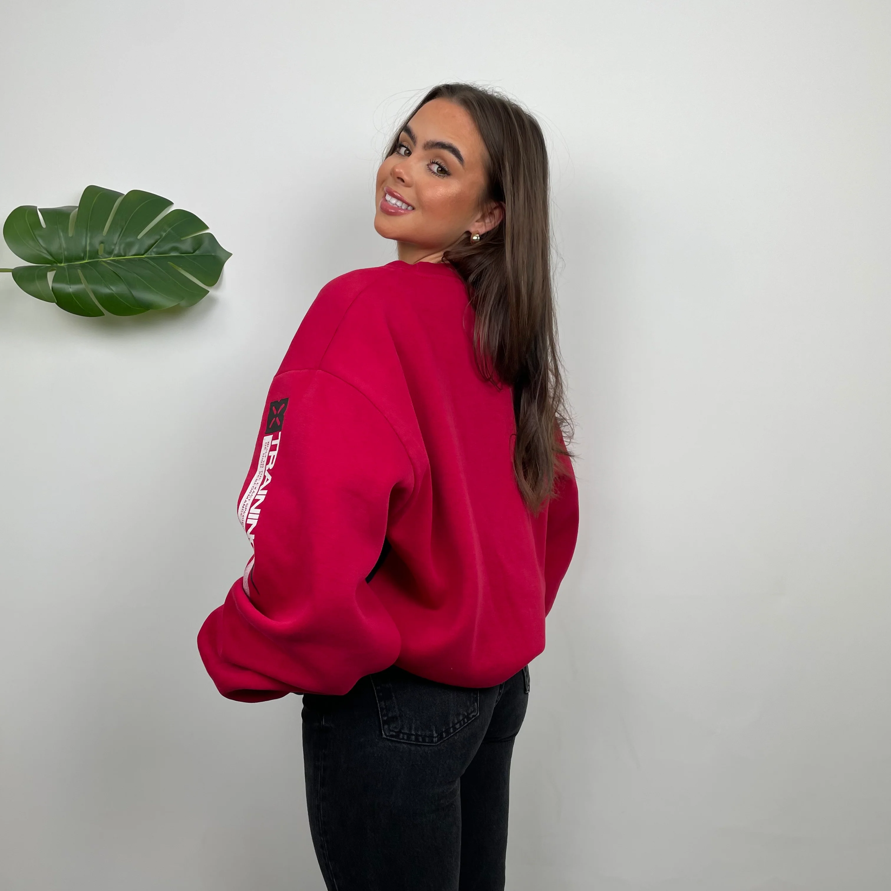 Nike Embroidered Spell Out Colour Block Sweatshirt (XXL) - Image 4