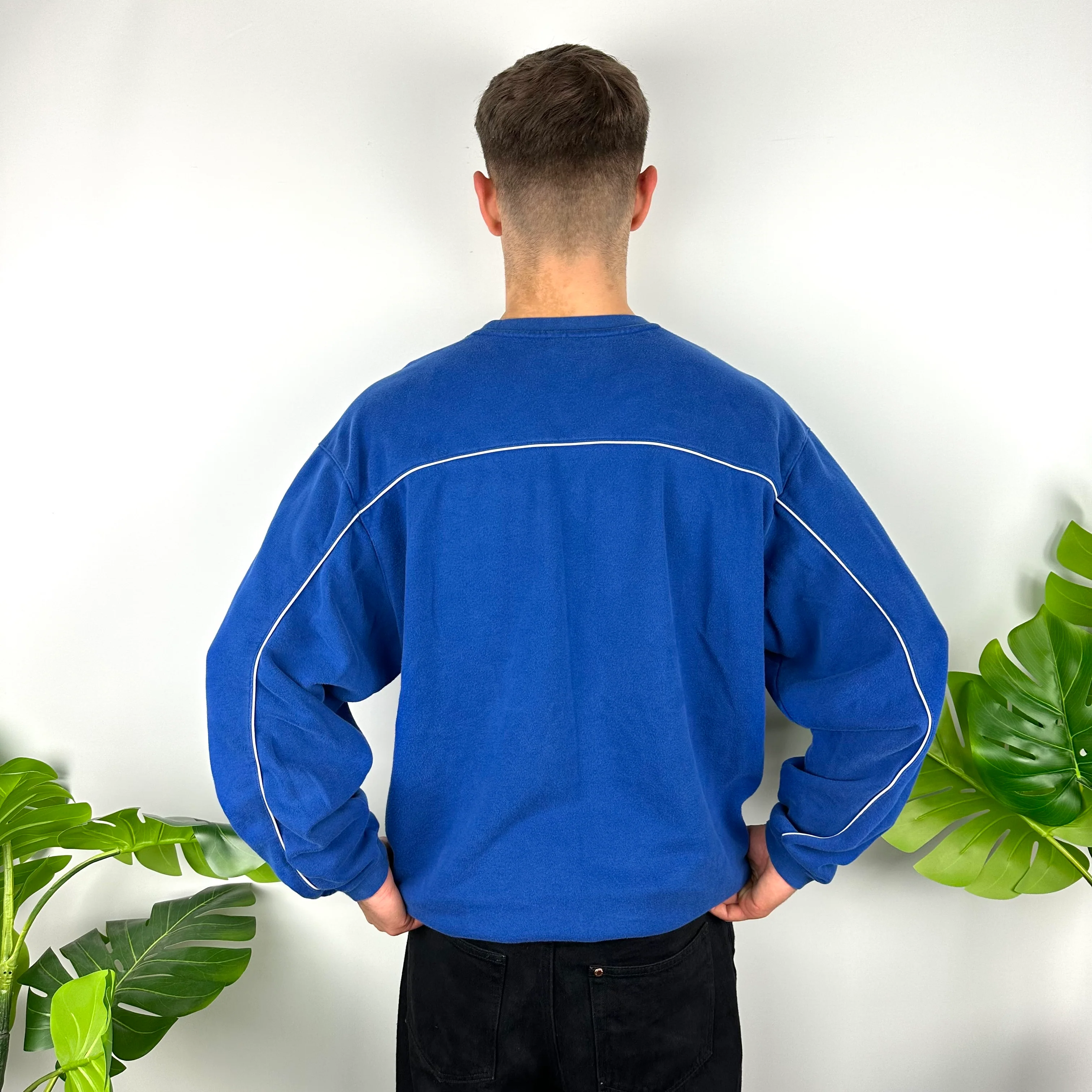 Nike Golf Blue Embroidered Spell Out Sweatshirt (L) - Image 5