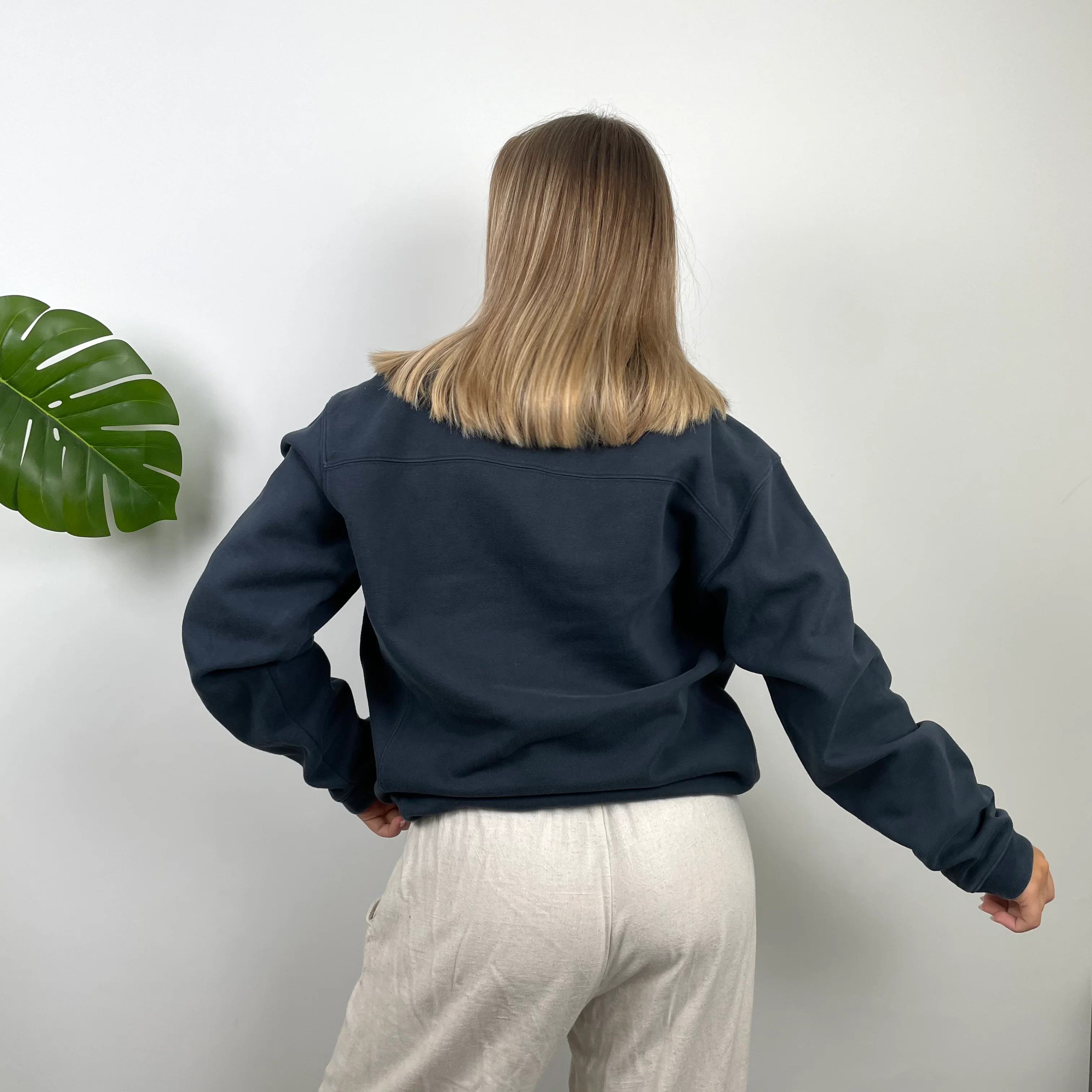 Nike Golf Navy Embroidered Spell Out Sweatshirt (L) - Image 4
