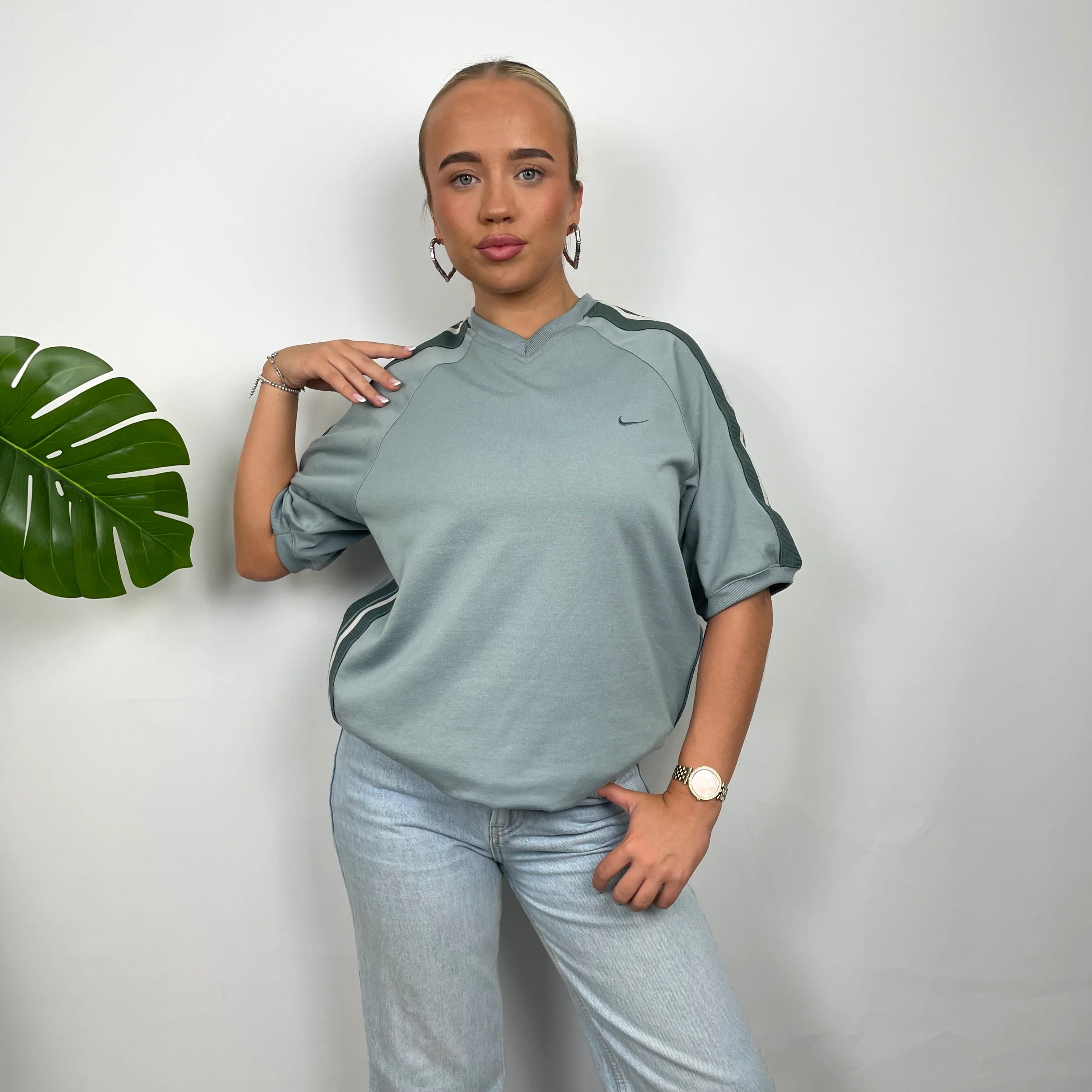 Nike Grey Swoosh T Shirt (M) - Image 2