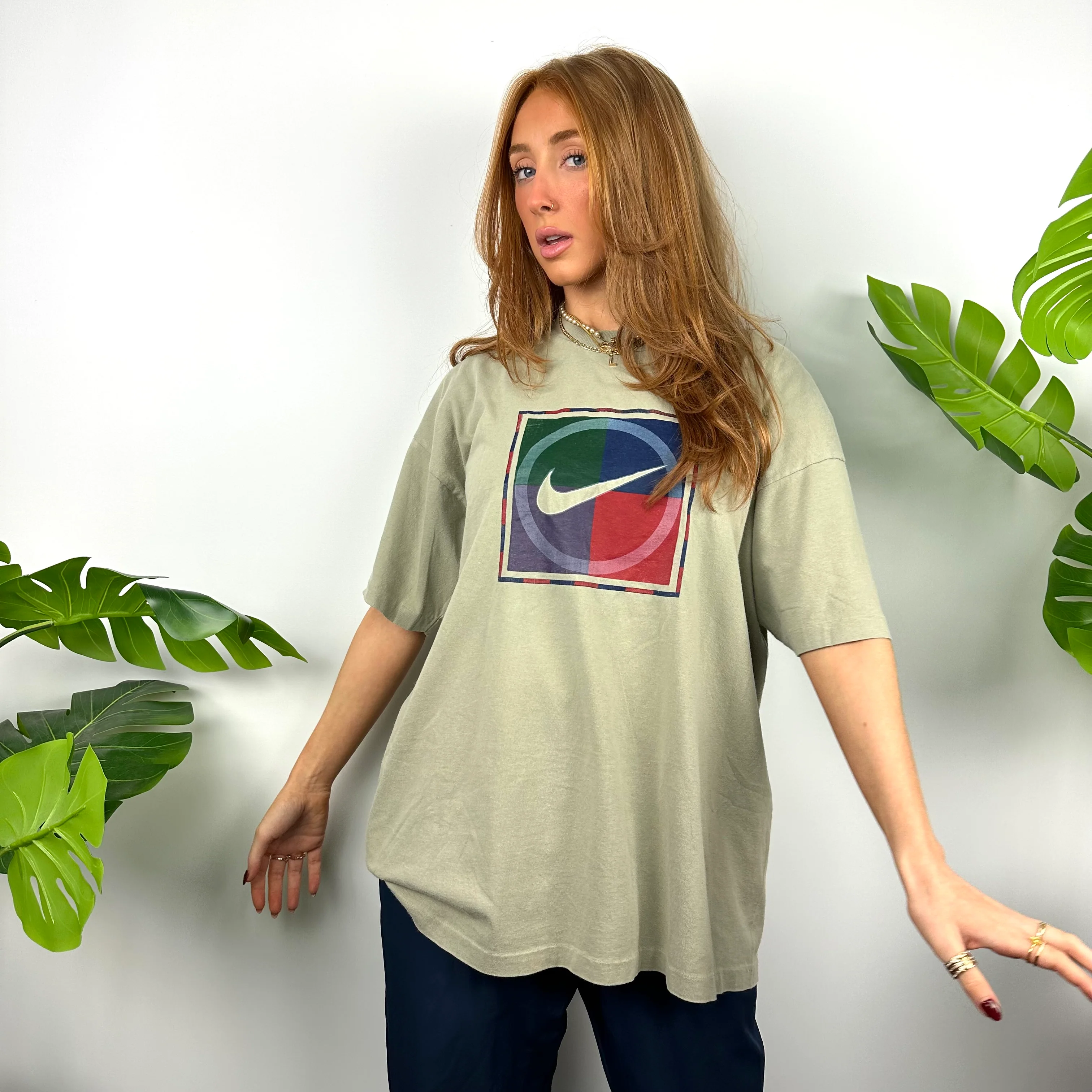 Nike Khaki Challenge Court Swoosh T Shirt (L) - Image 5