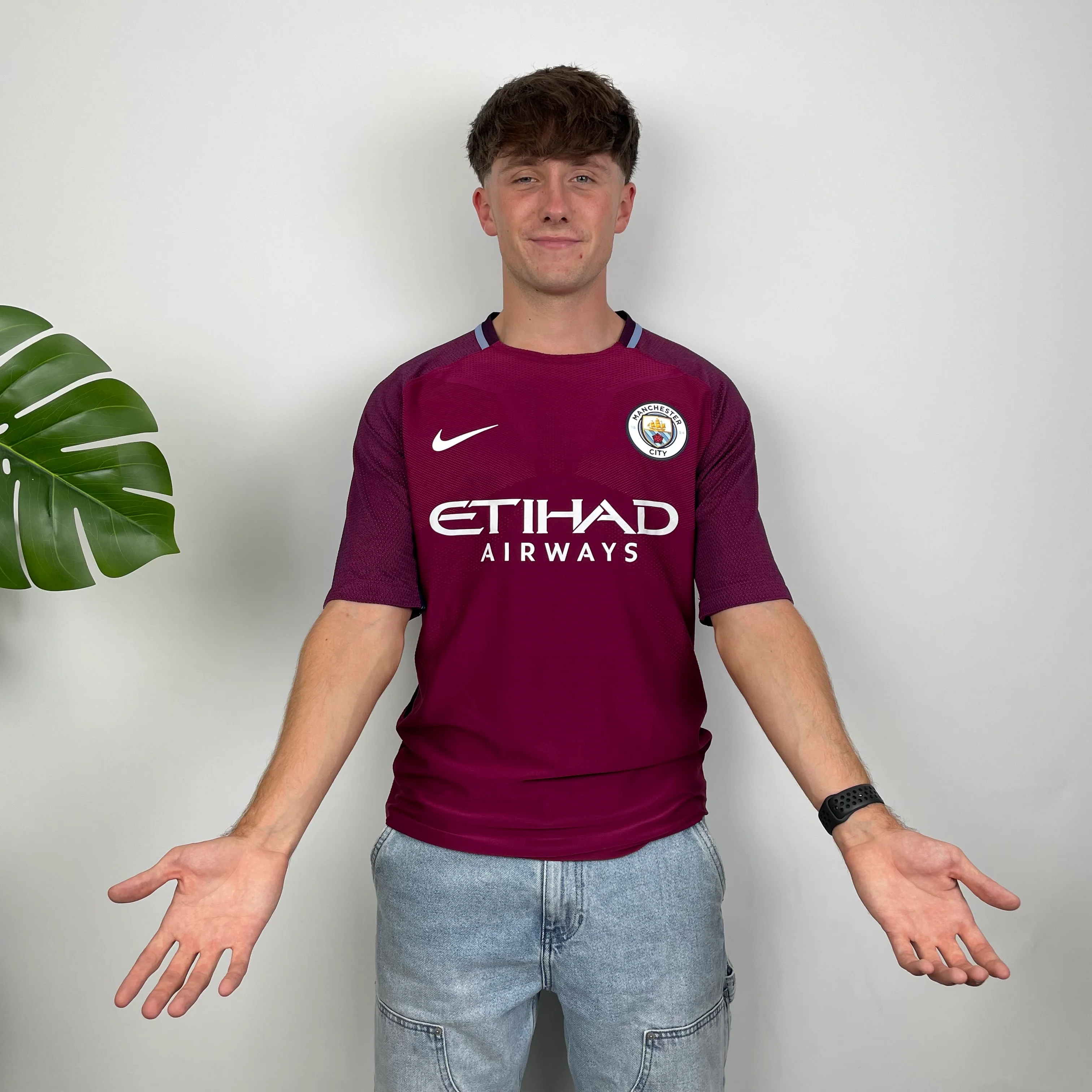 Nike Raheem Sterling Manchester City Away Match Jersey 17-18 (L) - Image 2