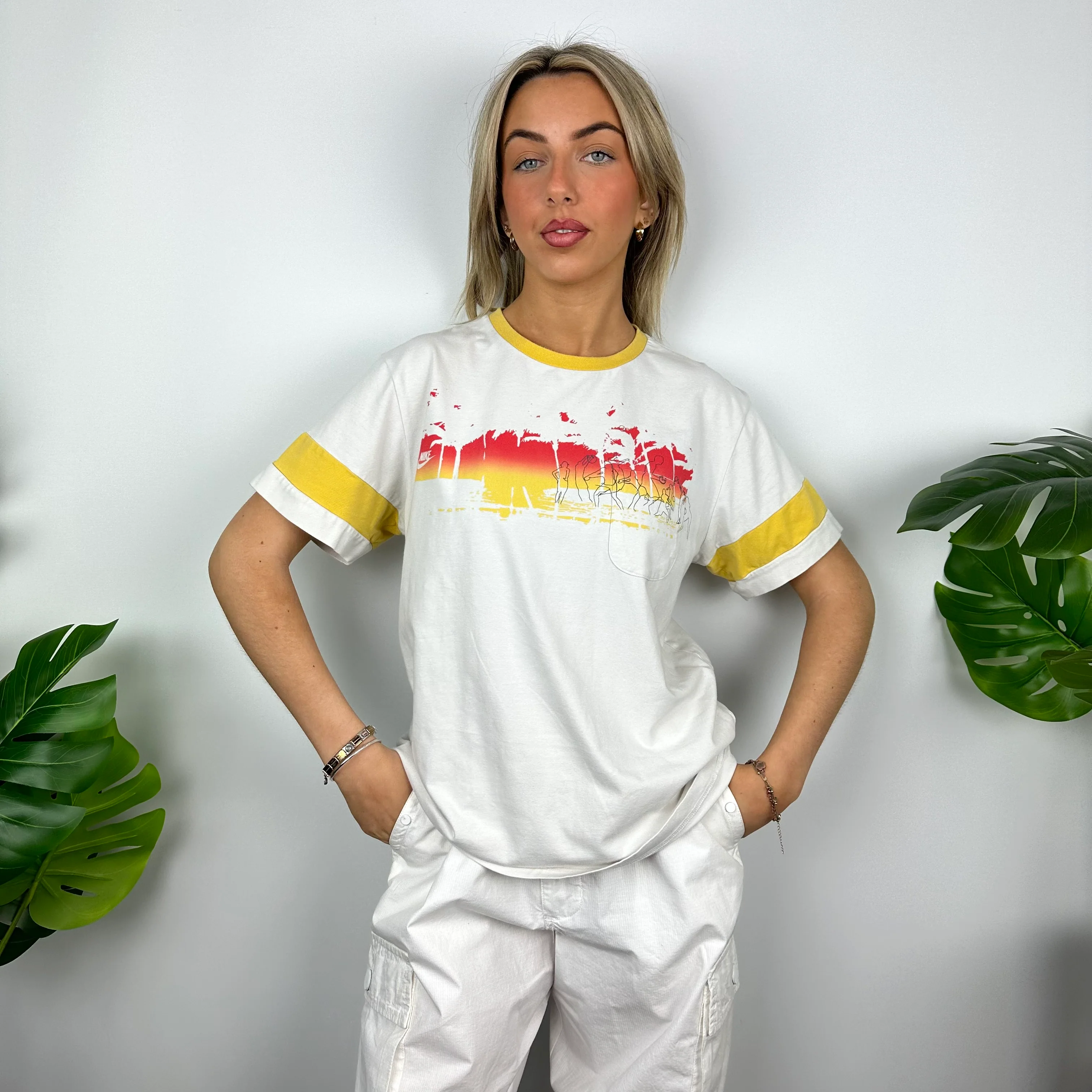 Nike RARE White Spell Out T Shirt (S)