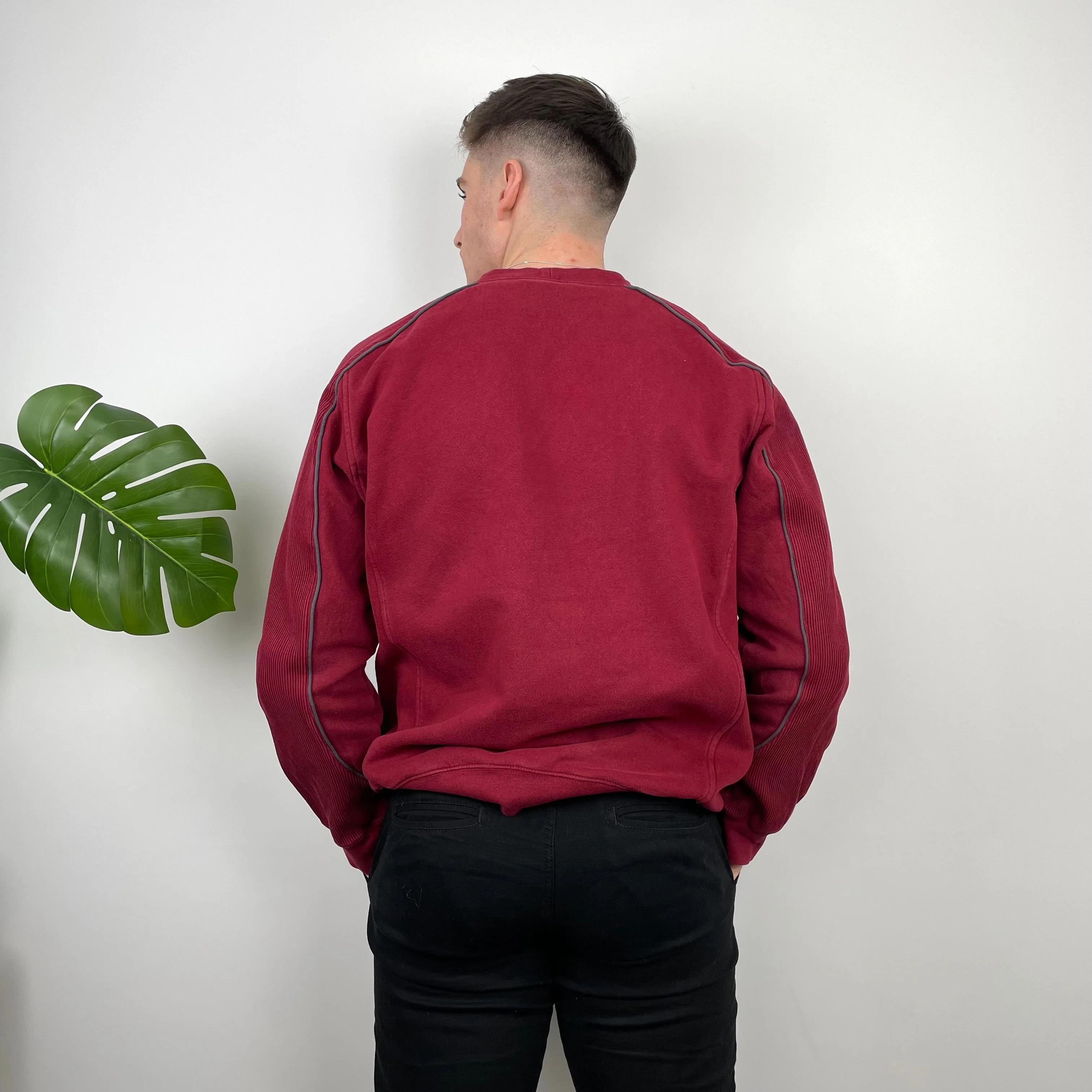 Nike Red Embroidered Spell Out Sweatshirt (L) - Image 5