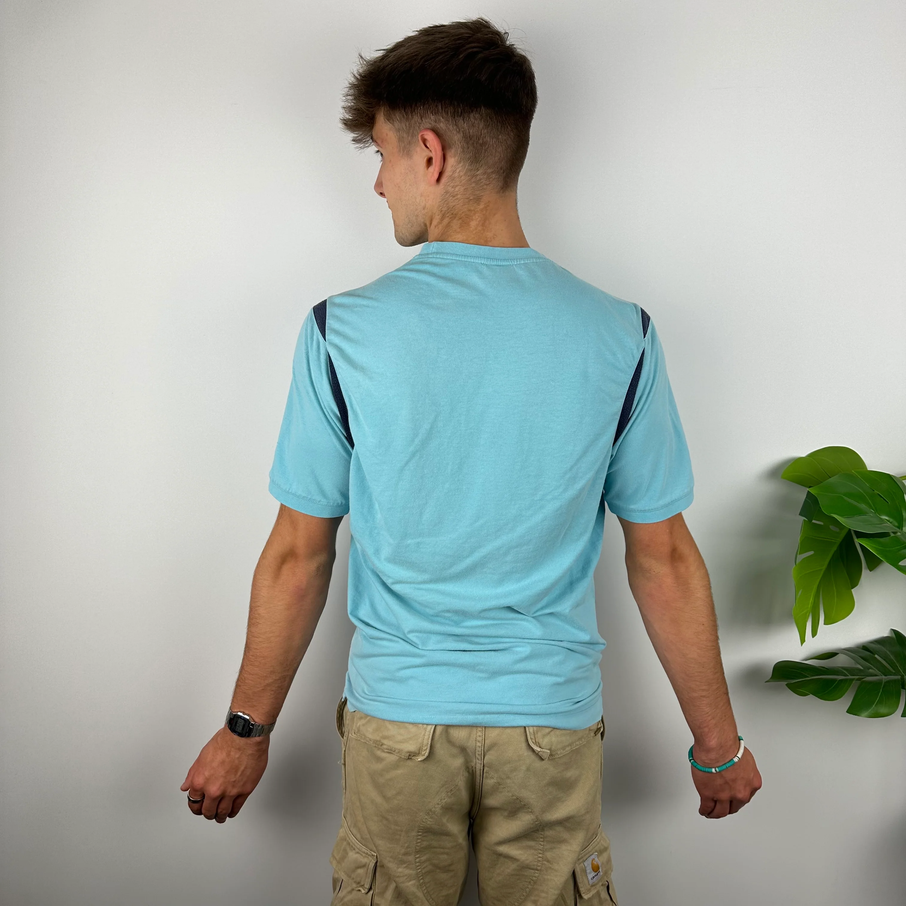 Nike Shox Baby Blue Spell Out T Shirt (M) - Image 4