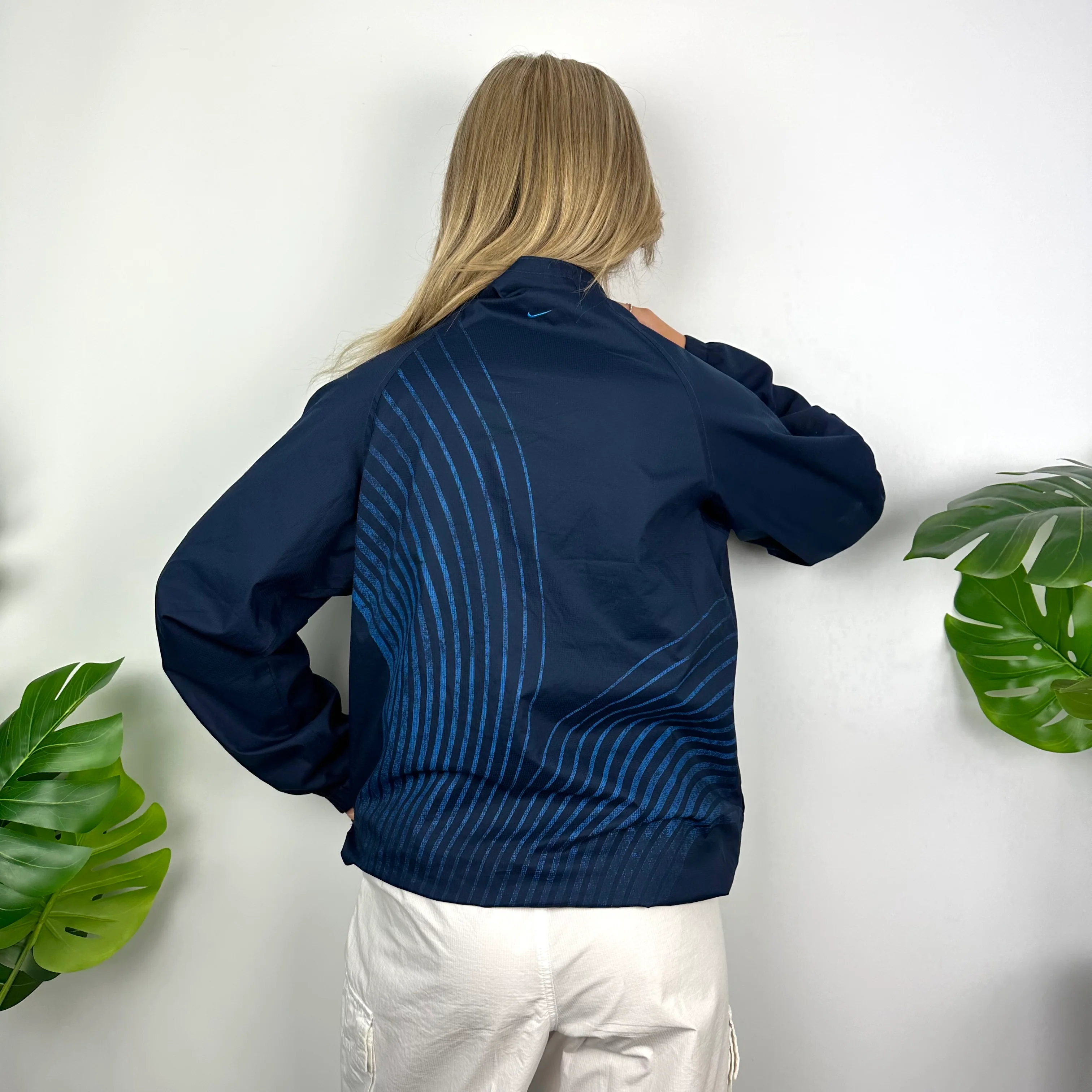 Nike TN Air Navy Embroidered Spell Out Jacket (S) - Image 2