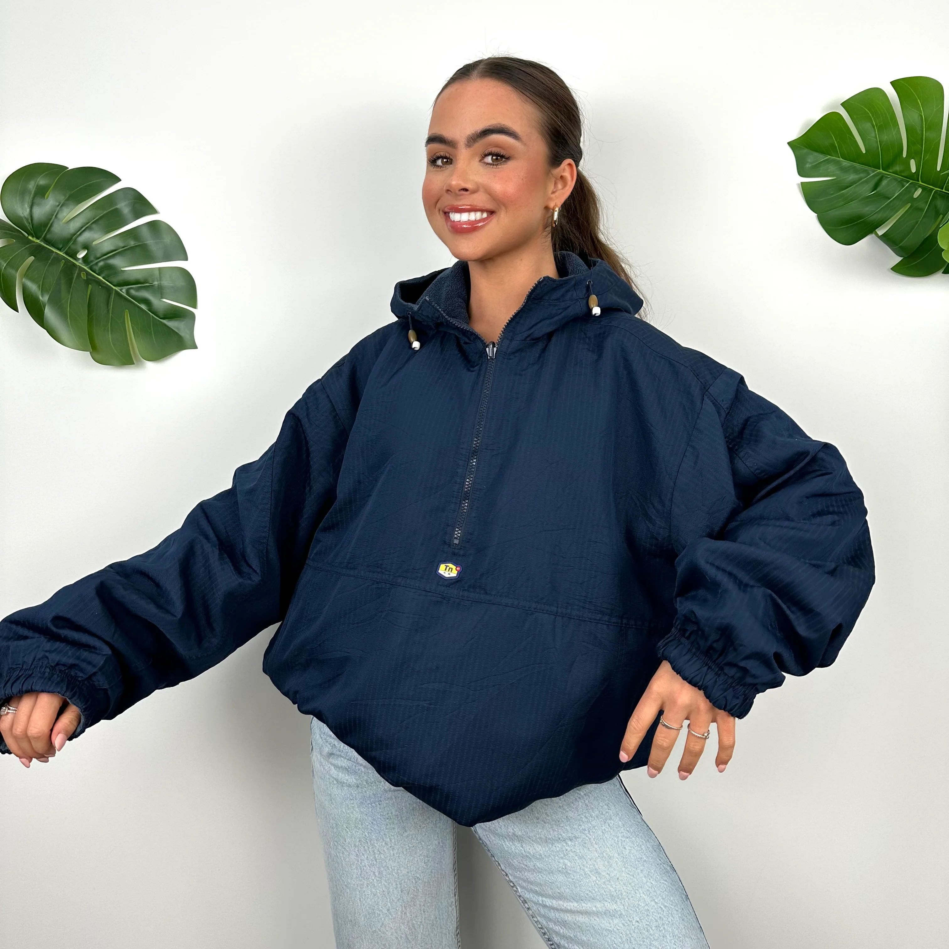 Nike TN Air RARE Reversible Fleece Windbreaker Quarter Zip Jacket (L) - Image 7