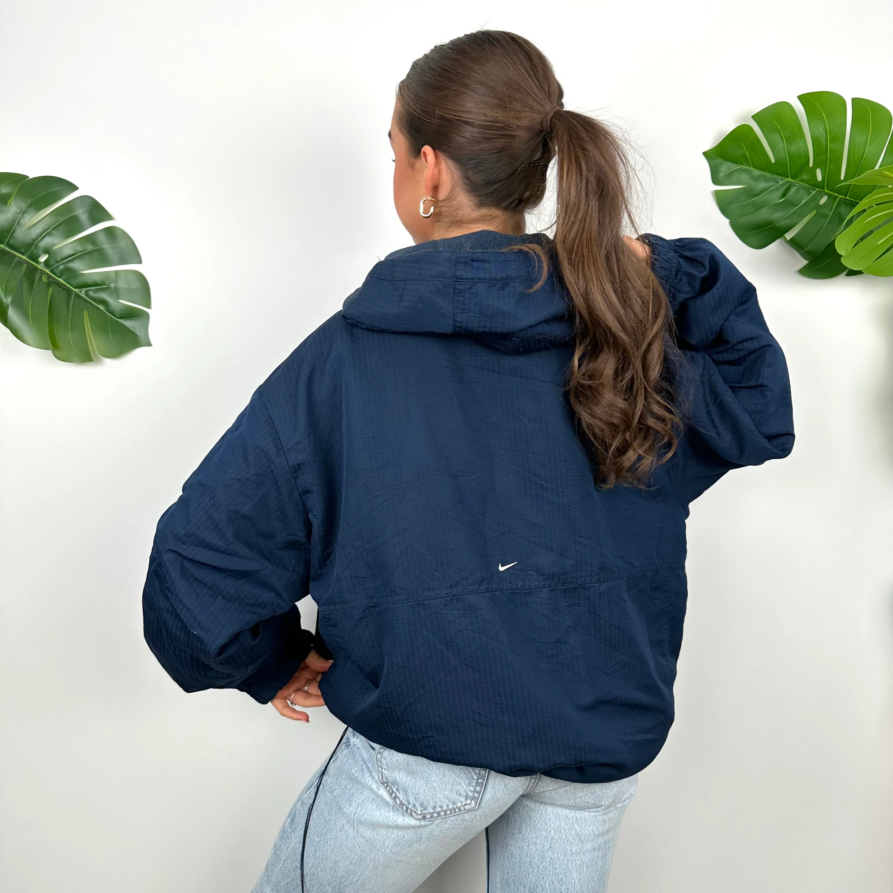 Nike TN Air RARE Reversible Fleece Windbreaker Quarter Zip Jacket (L) - Image 9
