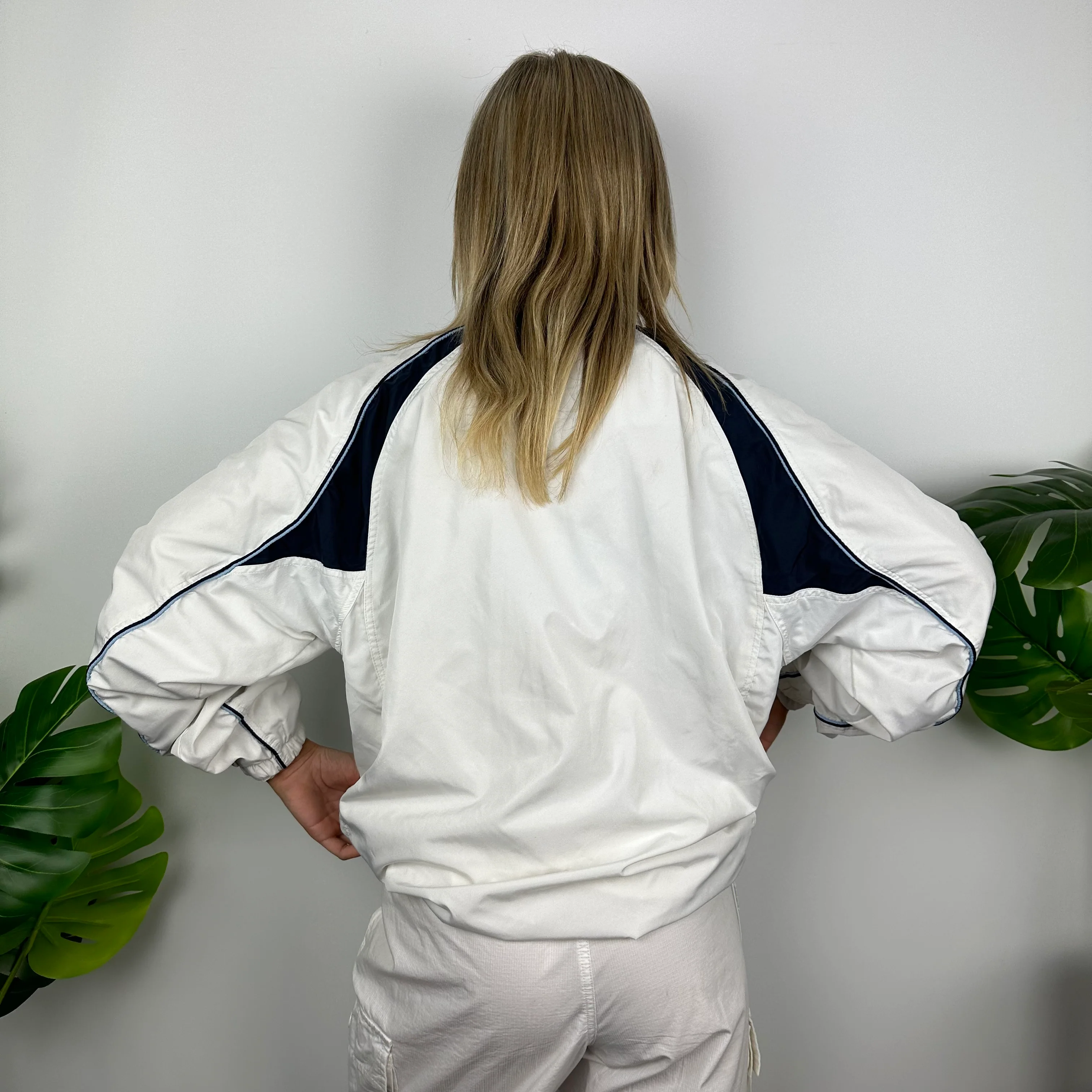 Nike TN Air White Embroidered Spell Out Zip Up Jacket (XXL) - Image 7