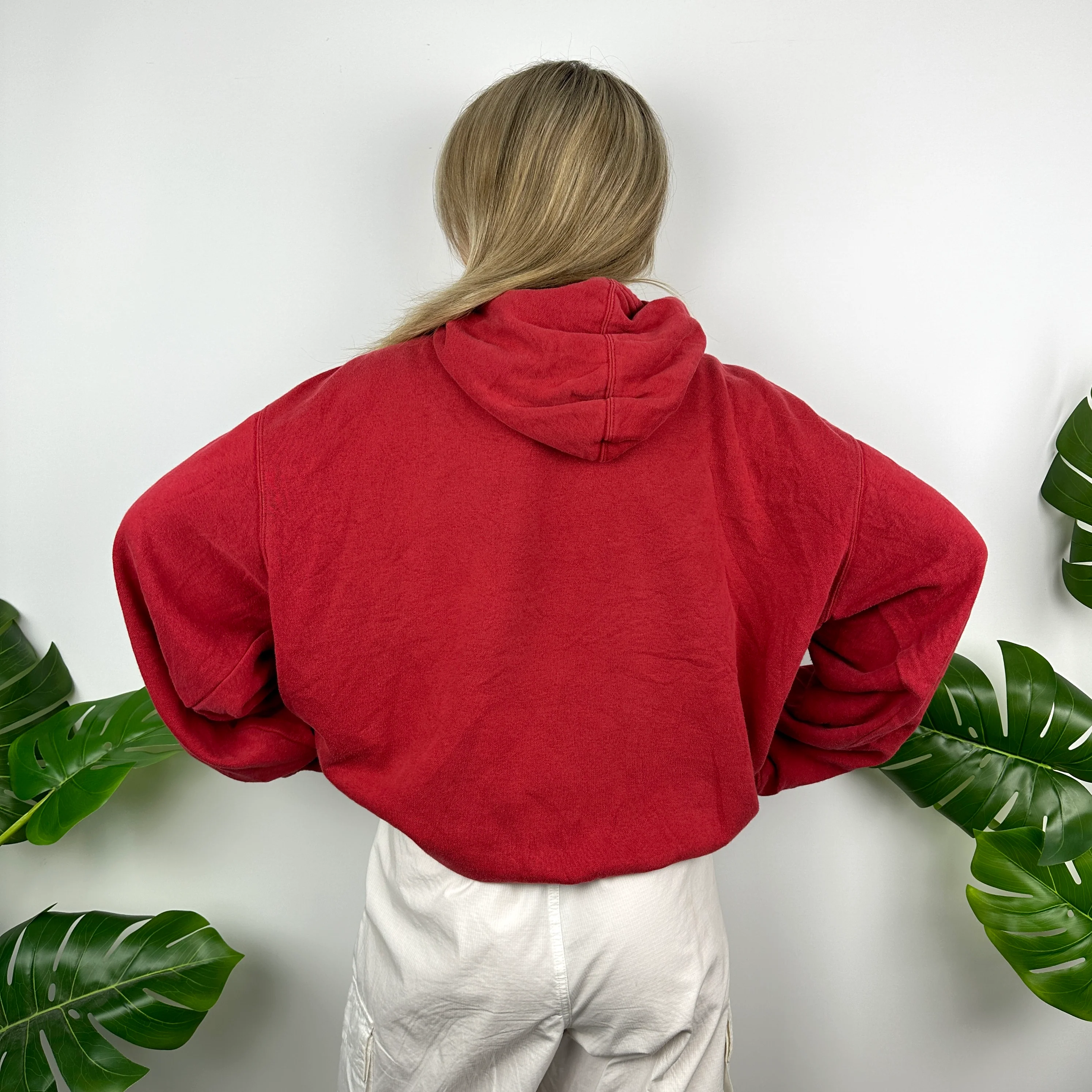 Nike x Alabama Red Embroidered Spell Out Hoodie (L) - Image 4