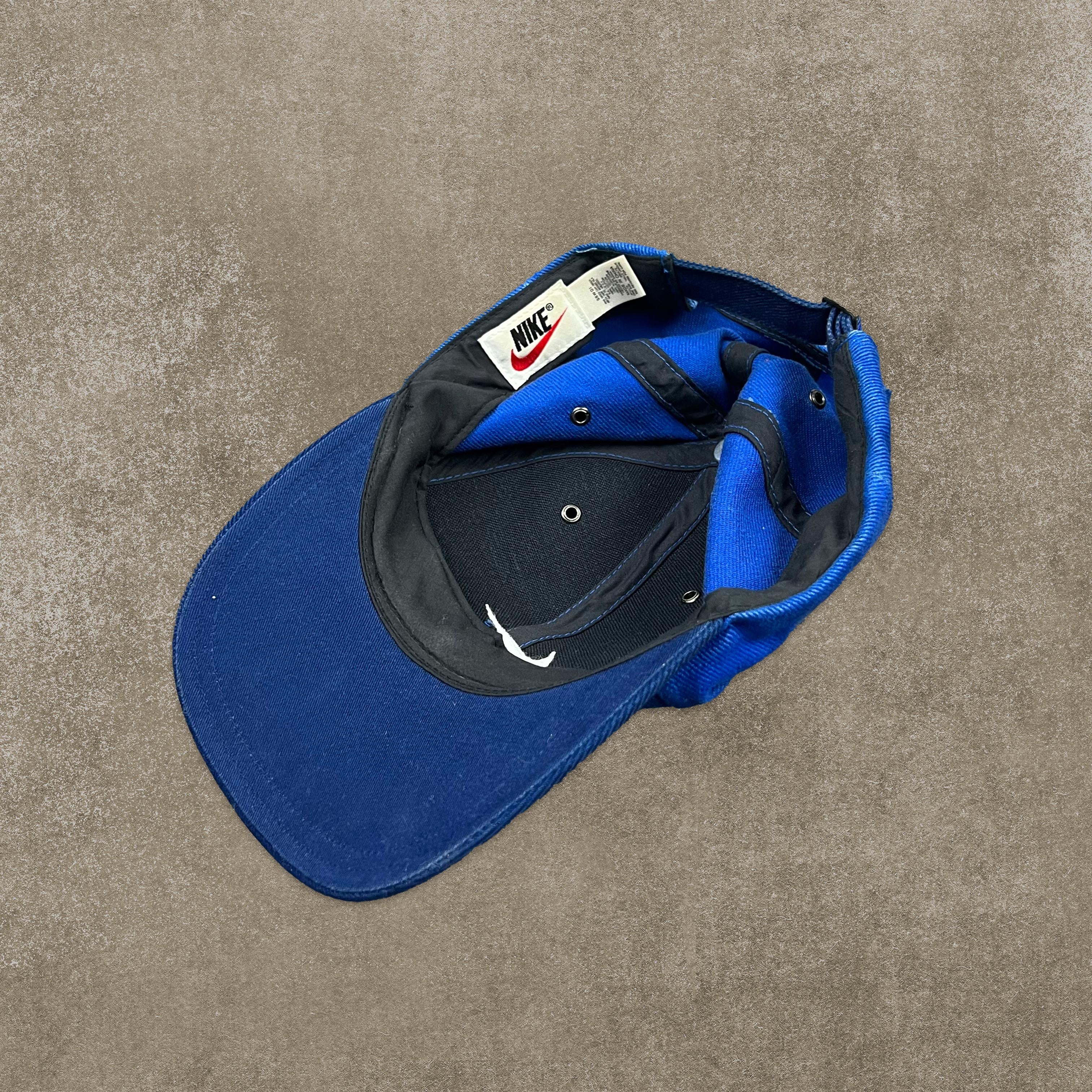 Nike X Italia RARE Blue Embroidered Spell Out Cap - Image 4