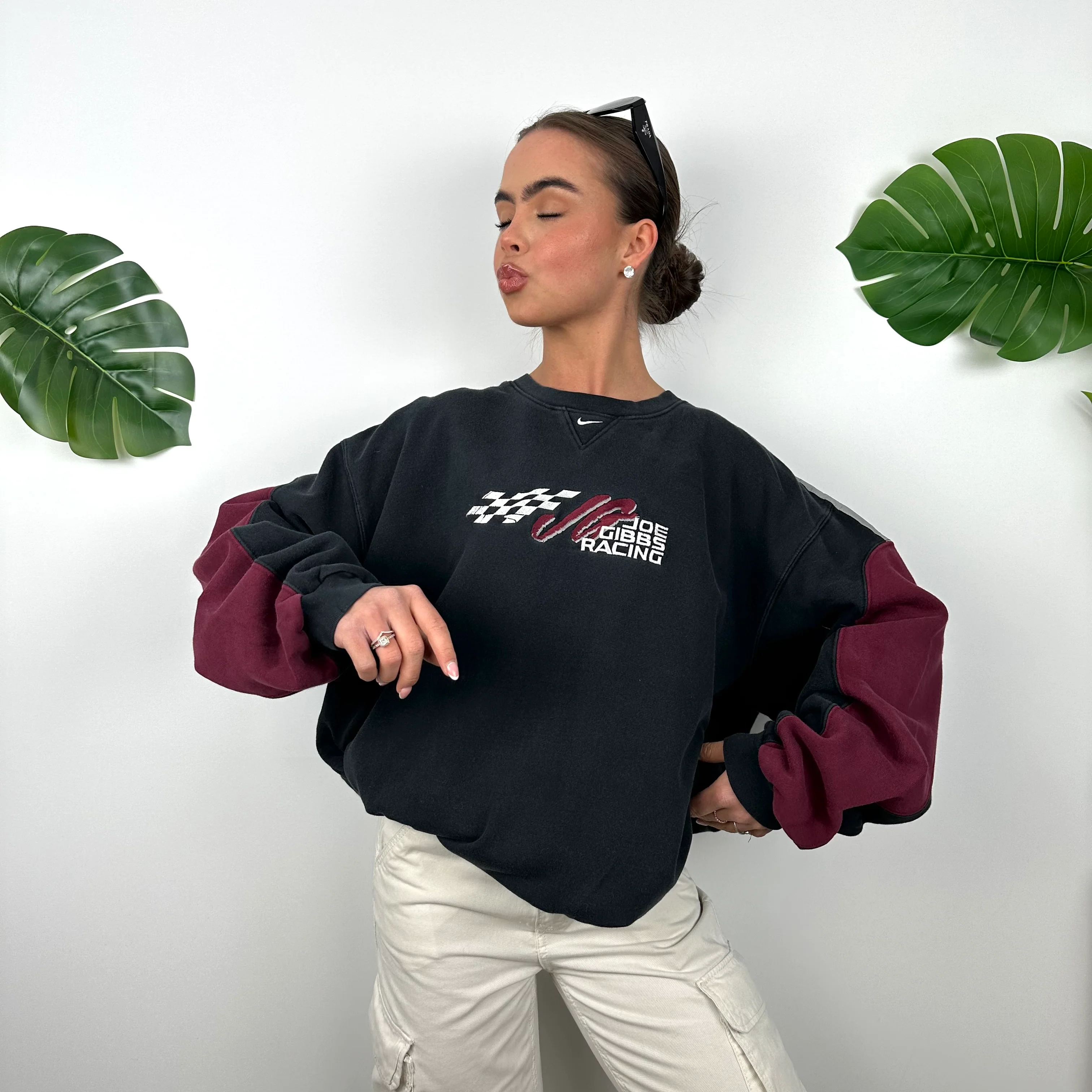 Nike X Joe Gibbs Racing Black Spell Out Sweatshirt (L) - Image 2