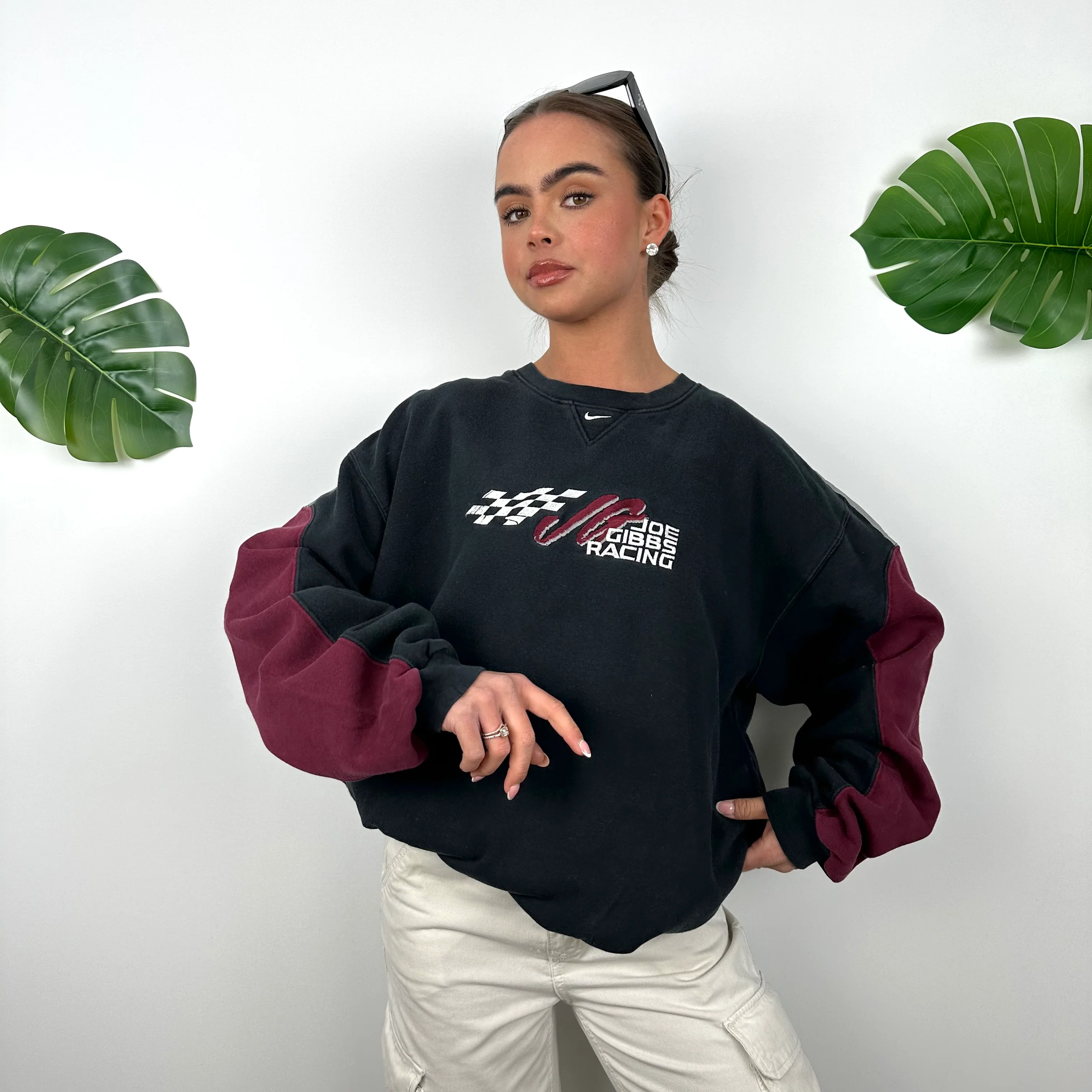 Nike X Joe Gibbs Racing Black Spell Out Sweatshirt (L) - Image 5