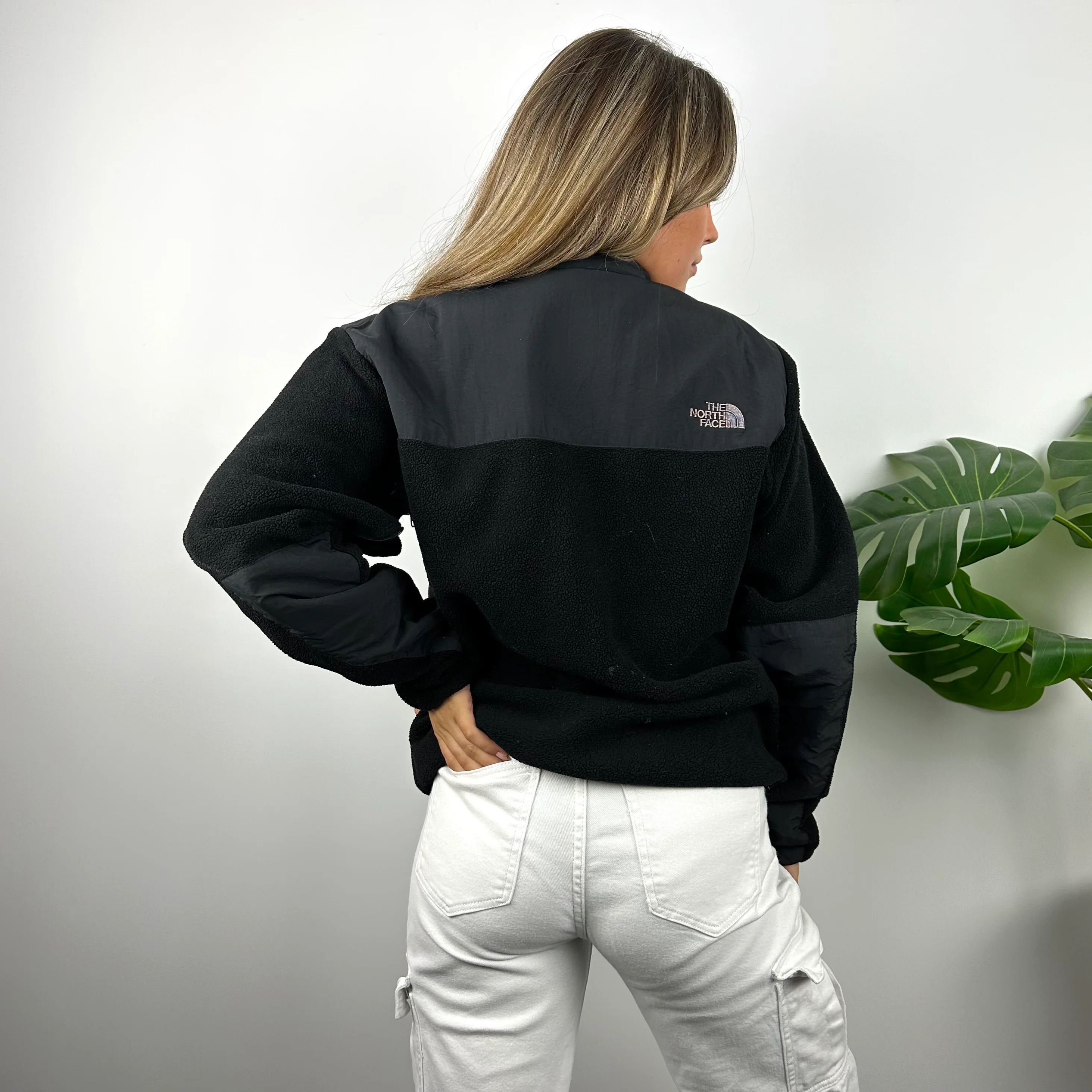 North Face Black Denali Teddy Bear Fleece Zip Up Jacket (S) - Image 3