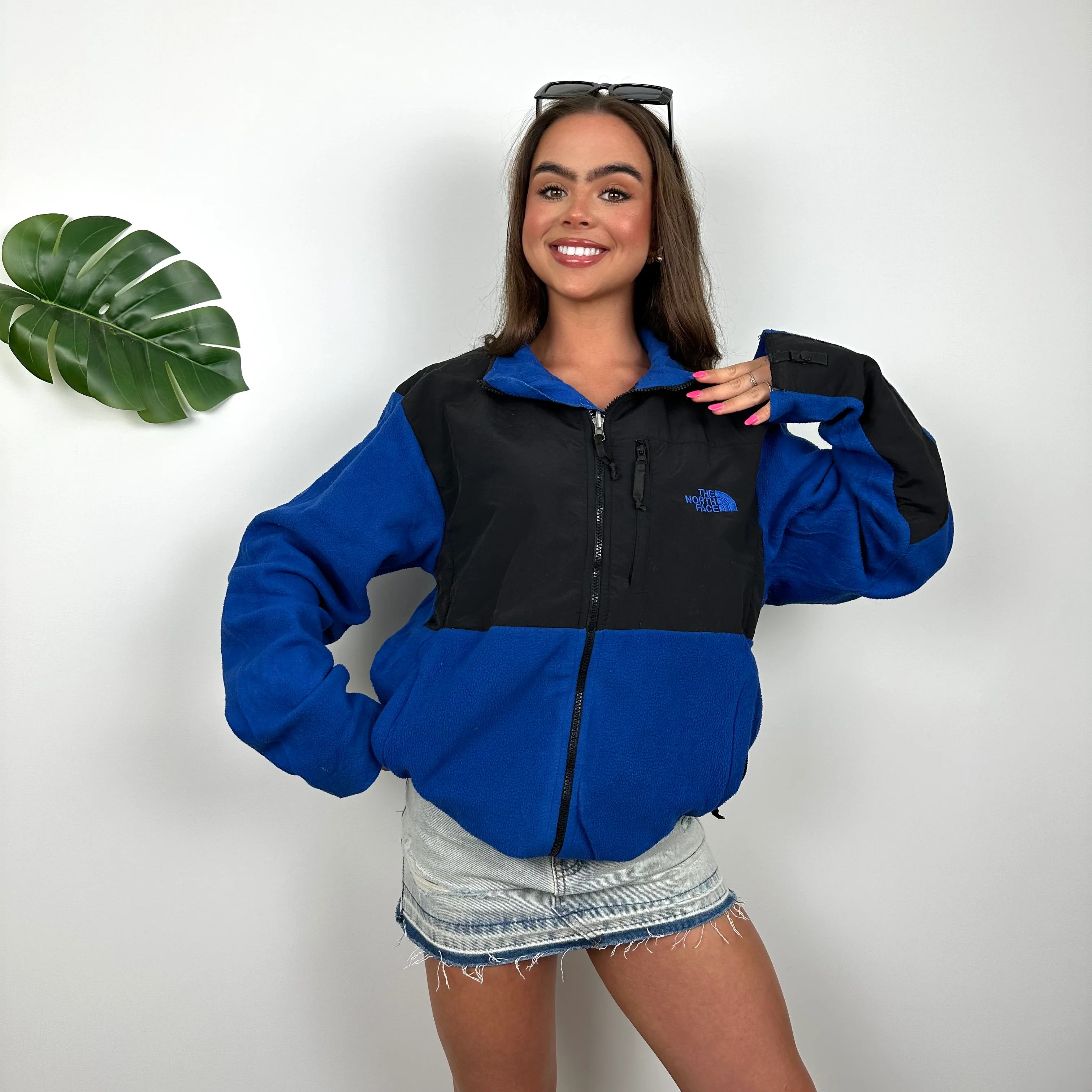 North Face Blue Denali Teddy Bear Fleece Zip Up Jacket (L) - Image 2