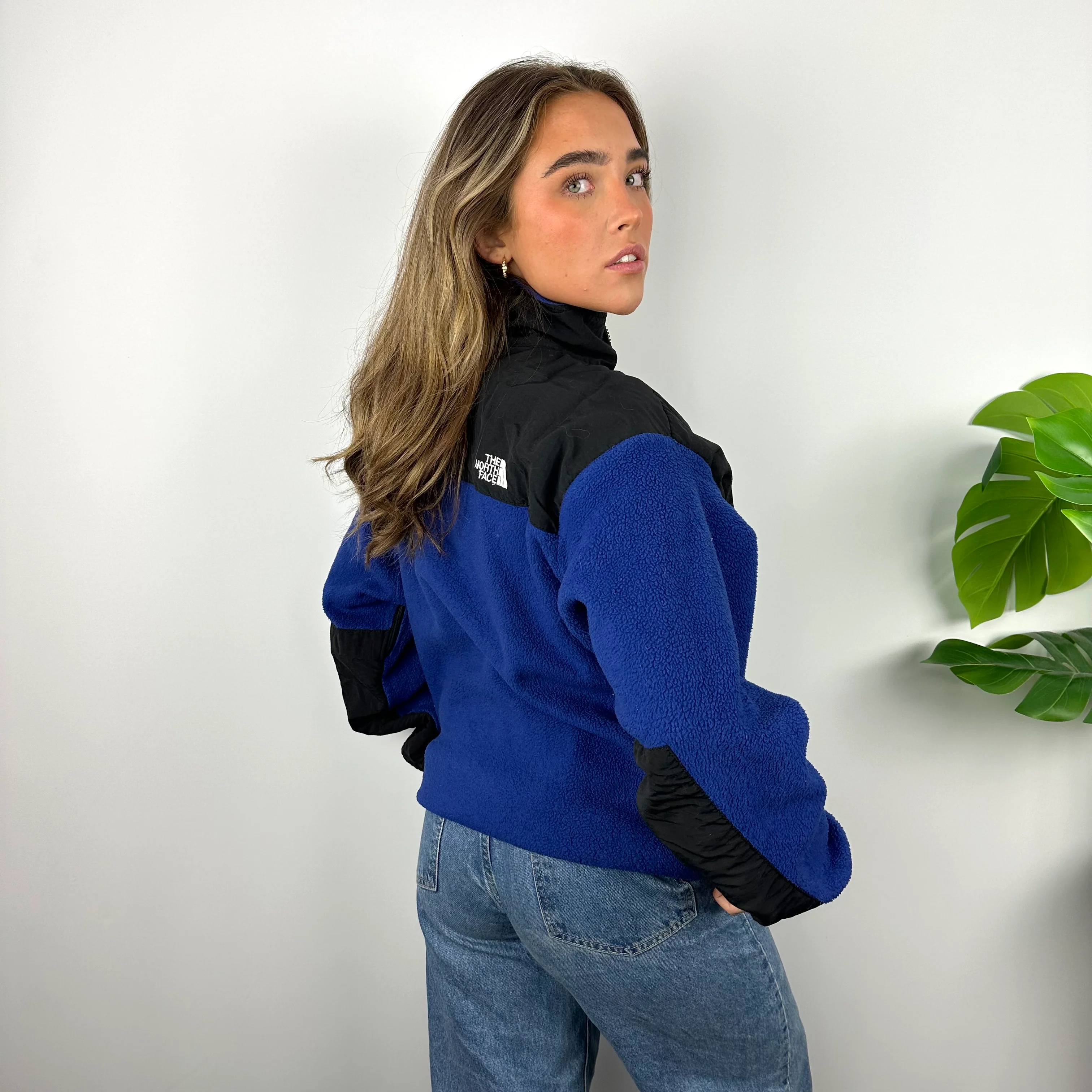 North Face Blue Denali Teddy Bear Fleece Zip Up Jacket (M) - Image 5