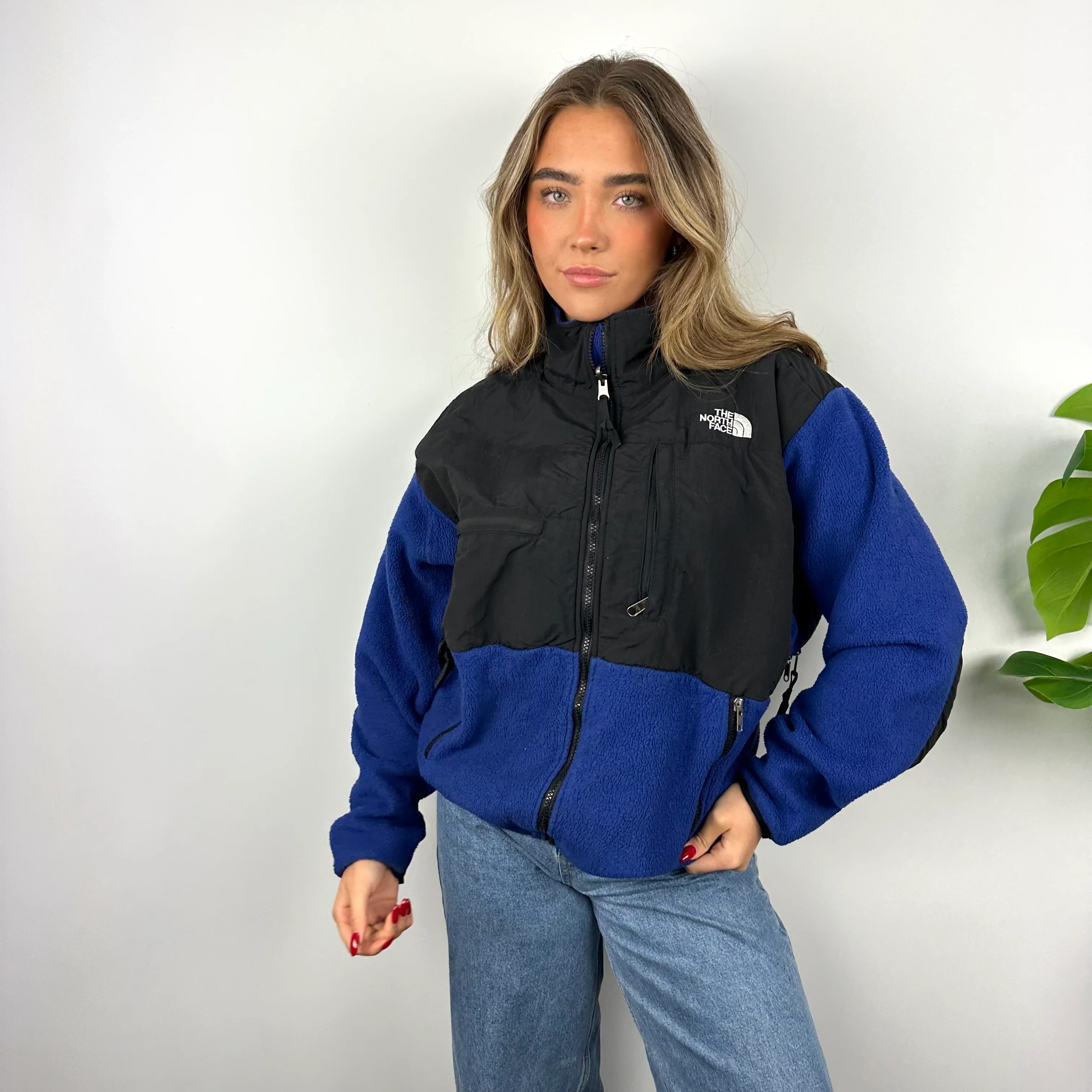 North Face Blue Denali Teddy Bear Fleece Zip Up Jacket (M) - Image 6