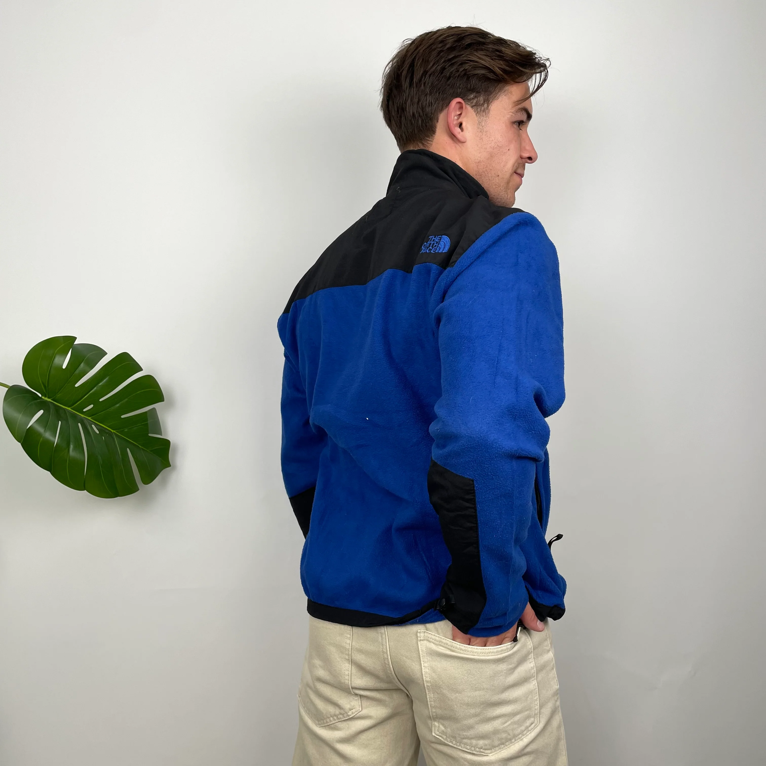 North Face Blue Denali Teddy Bear Fleece Zip Up Jacket (L) - Image 5