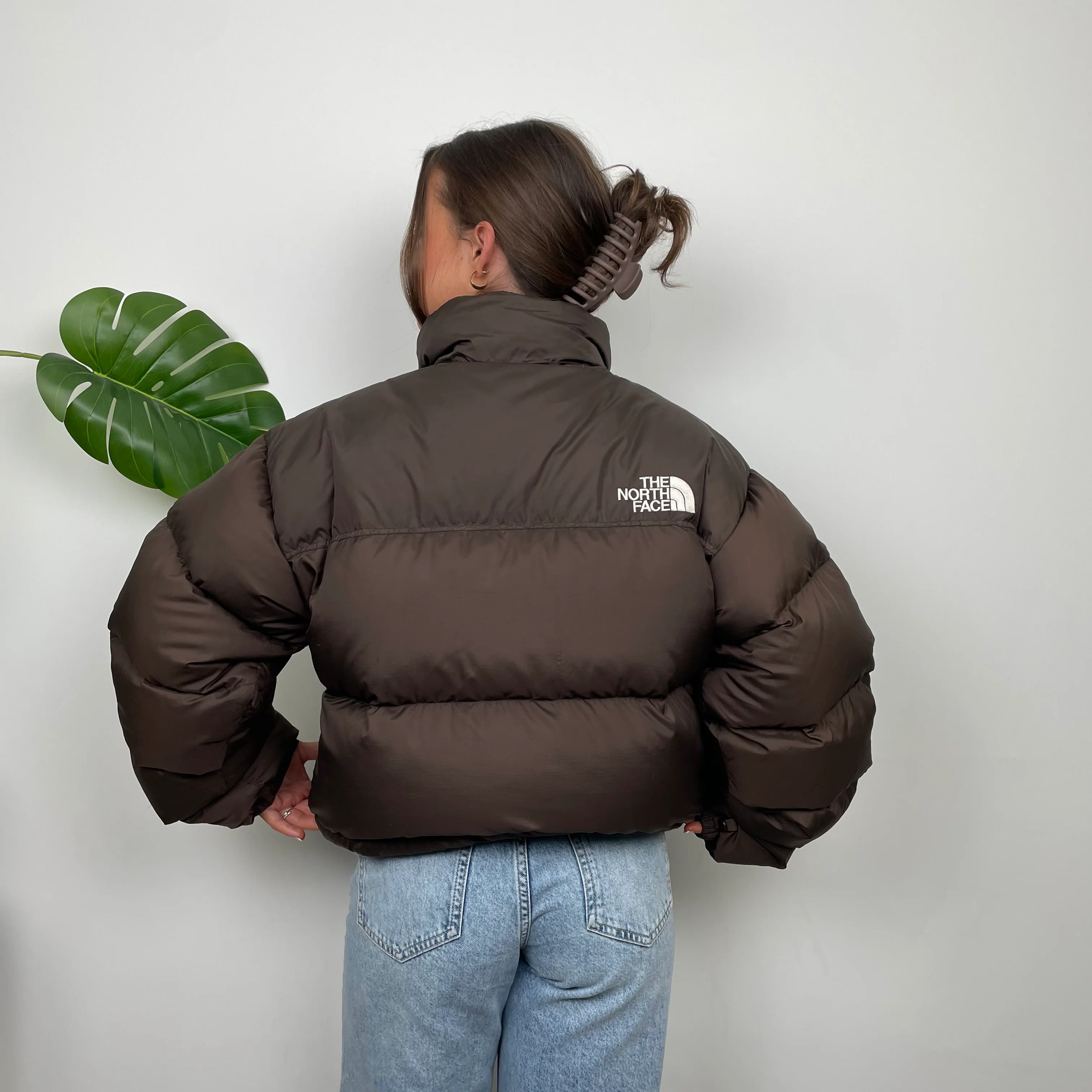 North Face Brown Nupste 700 Puffer Jacket As Worn By Barbara Kristoffersen (L) - Image 15
