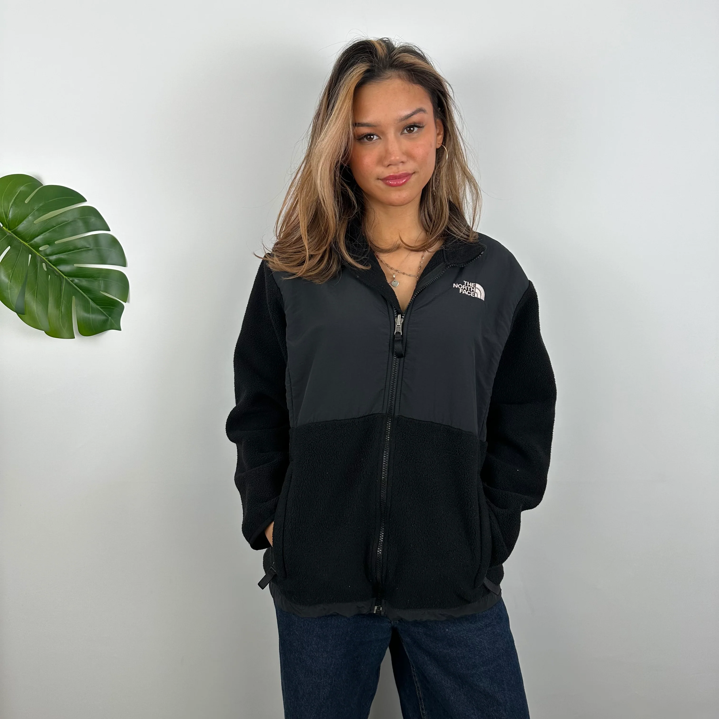 North Face RARE Black Denali Teddy Bear Fleece Zip Up Jacket (S) - Image 4