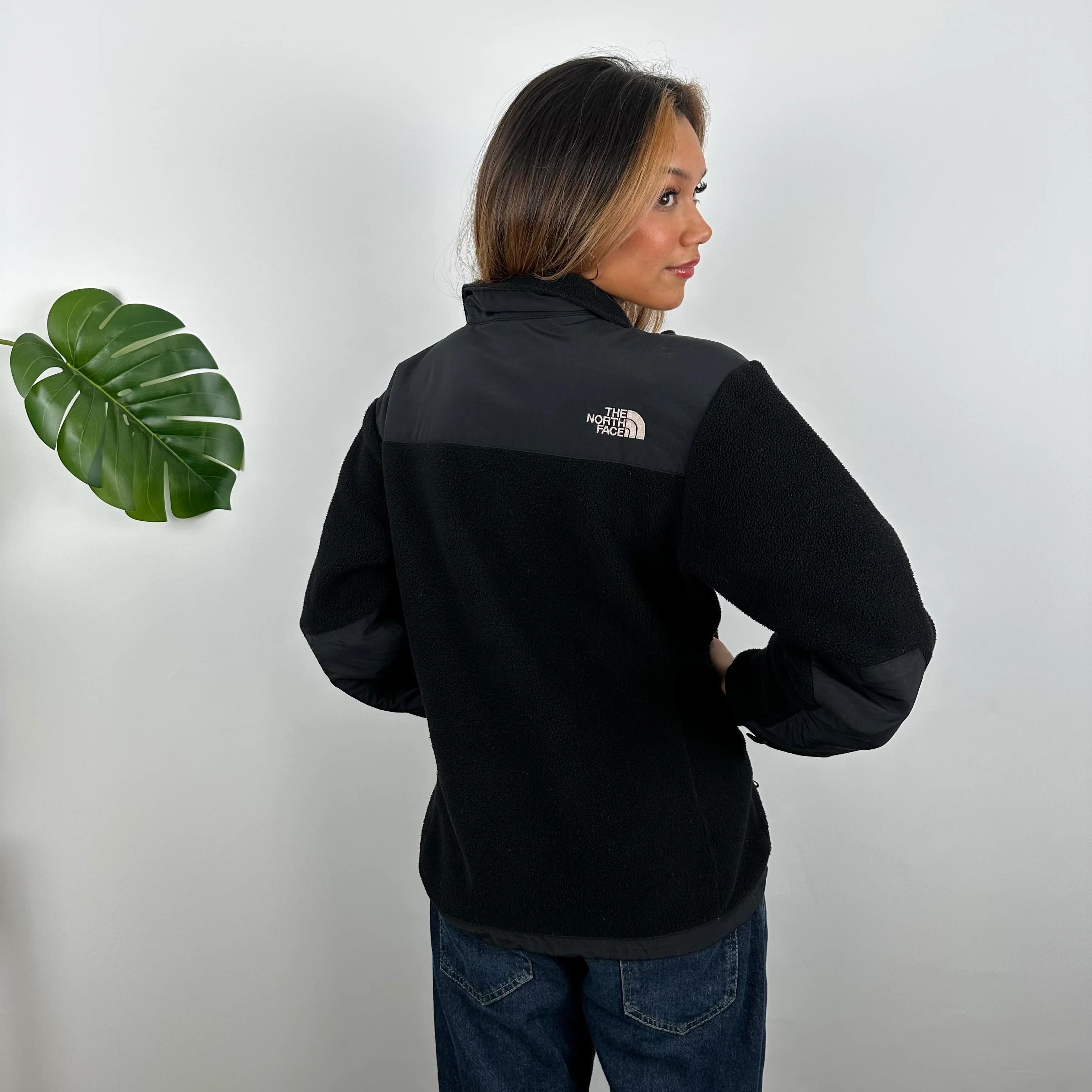 North Face RARE Black Denali Teddy Bear Fleece Zip Up Jacket (S) - Image 6
