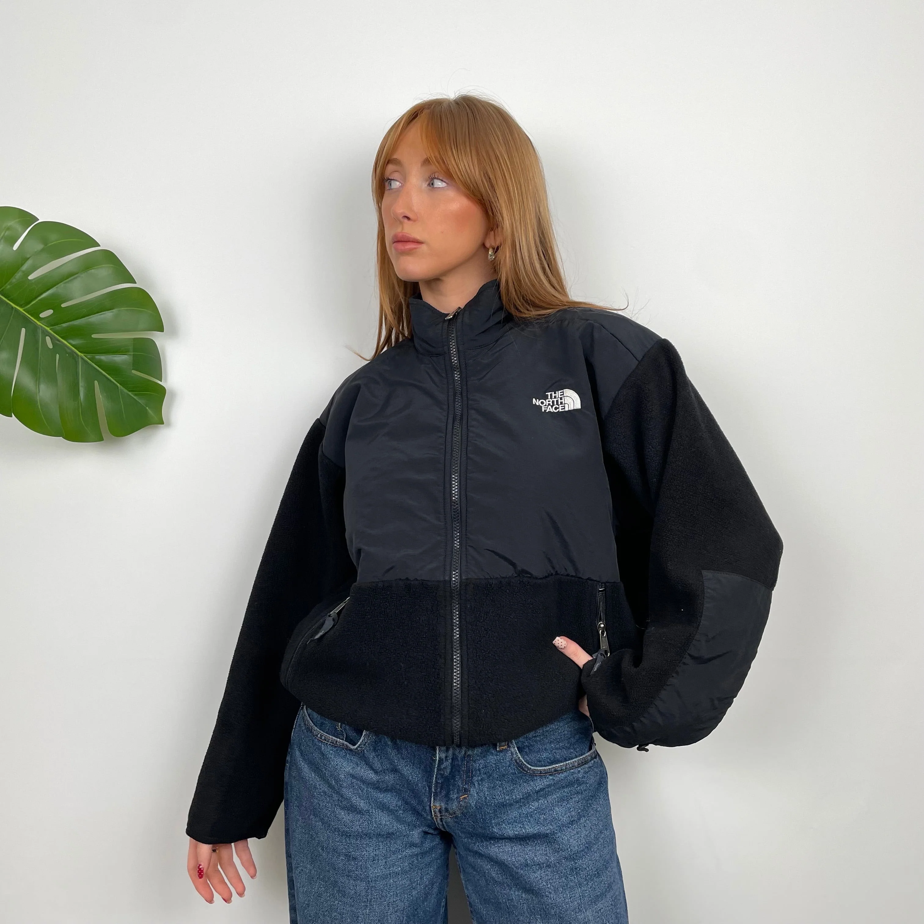 North Face RARE Black Denali Teddy Bear Fleece Zip Up Jacket (L) - Image 2