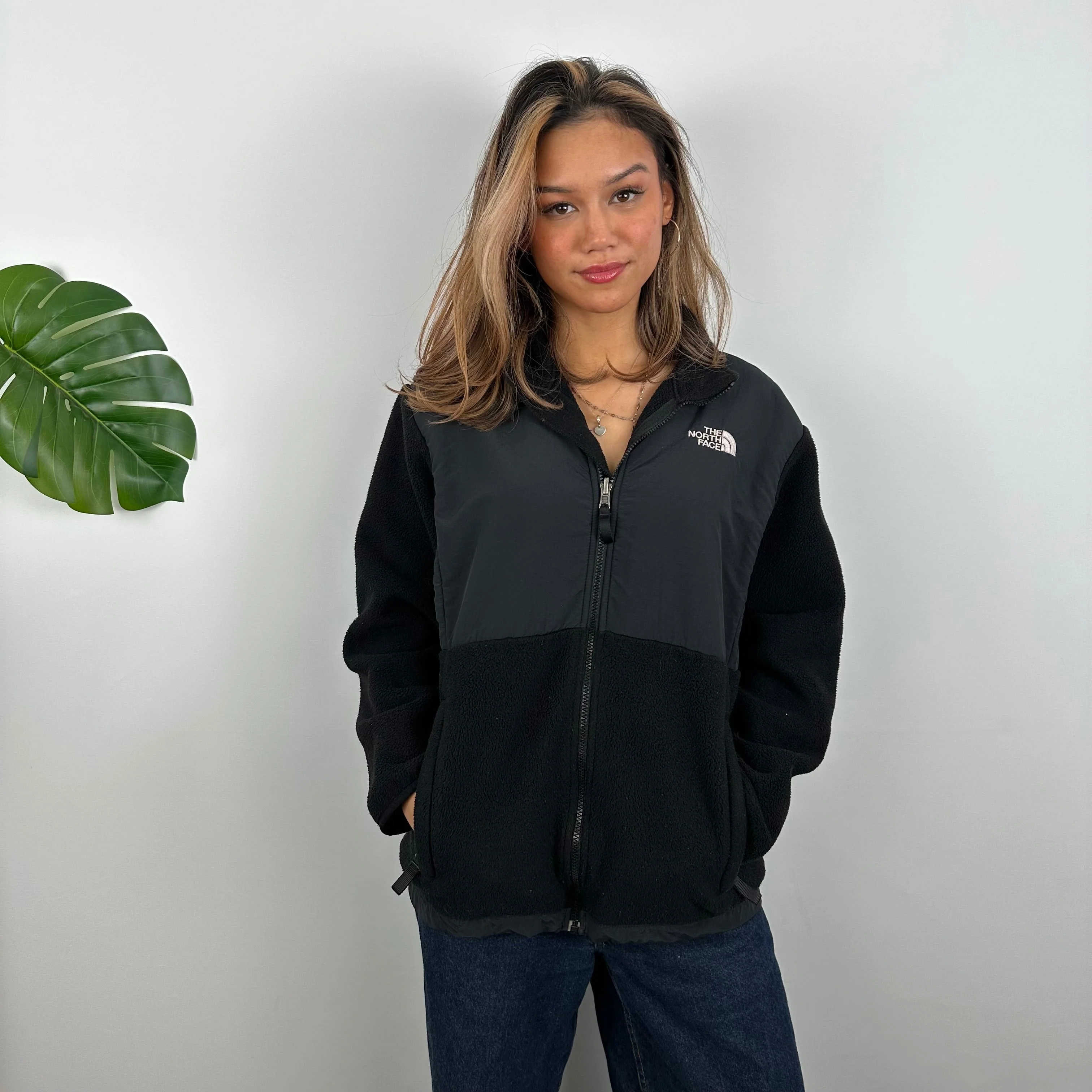 North Face RARE Black Denali Teddy Bear Fleece Zip Up Jacket (S) - Image 4