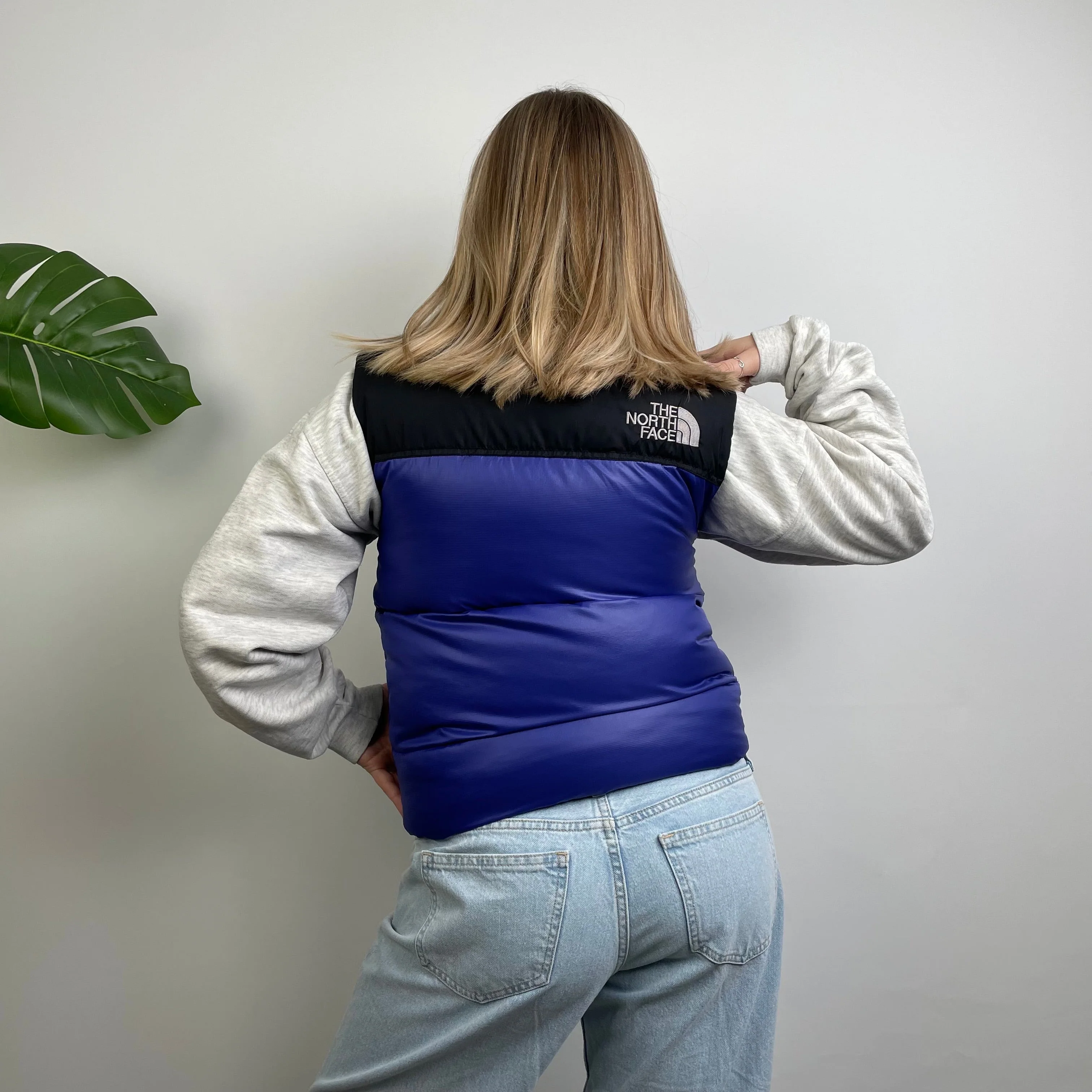 North Face RARE Blue Nuptse 700 Puffer Gilet (S) - Image 6
