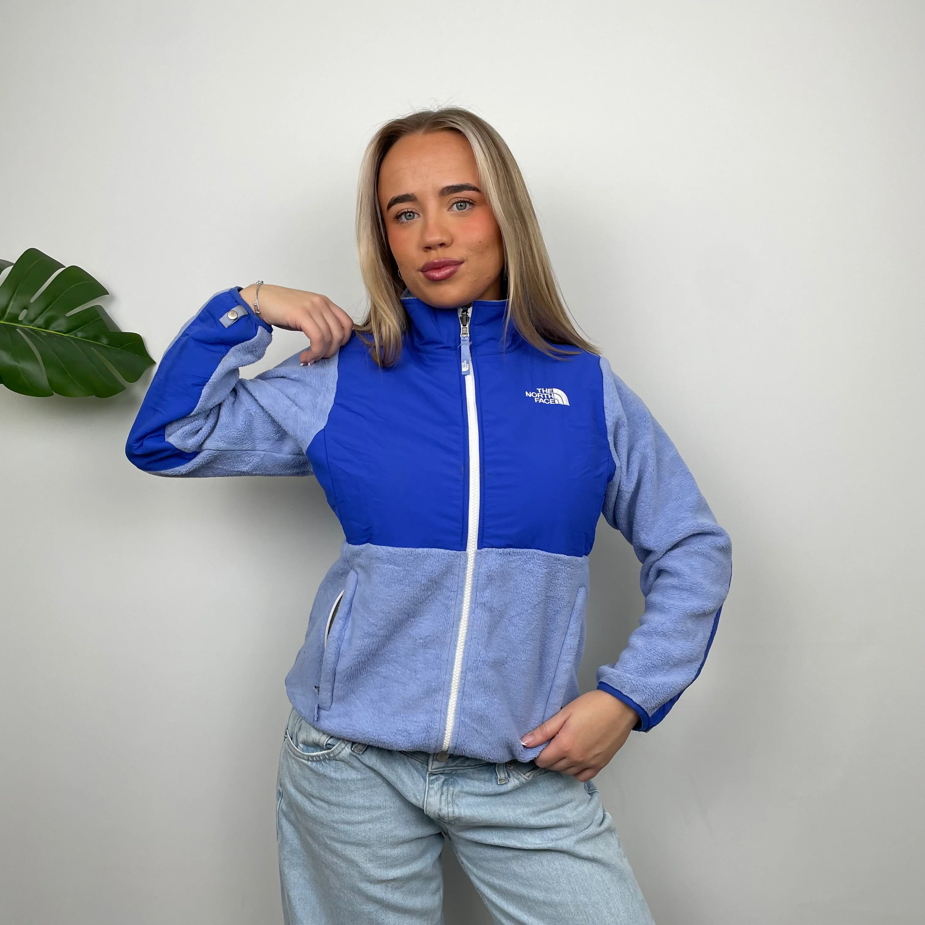 North Face RARE Midnight Blue Denali Teddy Bear Fleece Zip Up Jacket (S) - Image 3