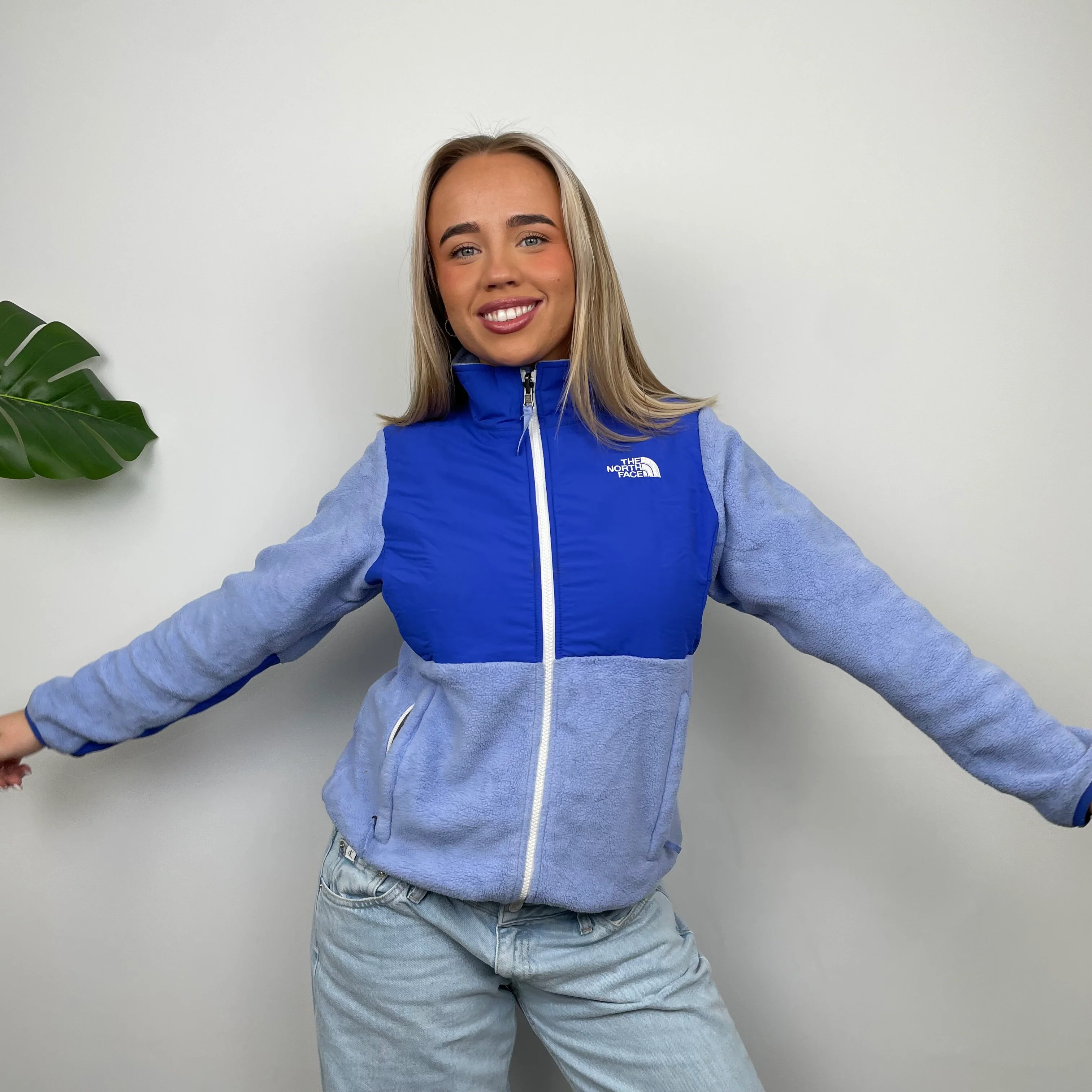 North Face RARE Midnight Blue Denali Teddy Bear Fleece Zip Up Jacket (S) - Image 4