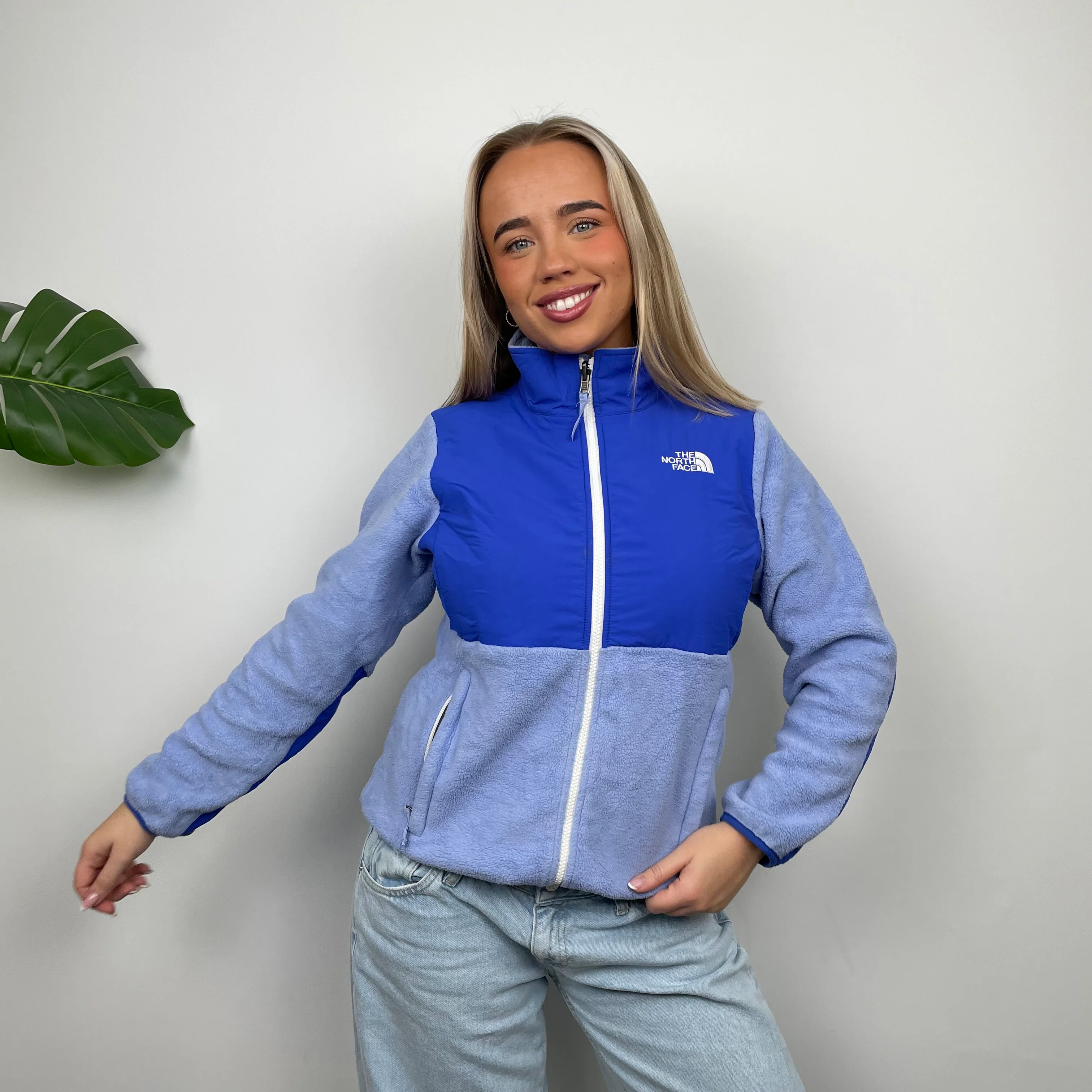 North Face RARE Midnight Blue Denali Teddy Bear Fleece Zip Up Jacket (S) - Image 6