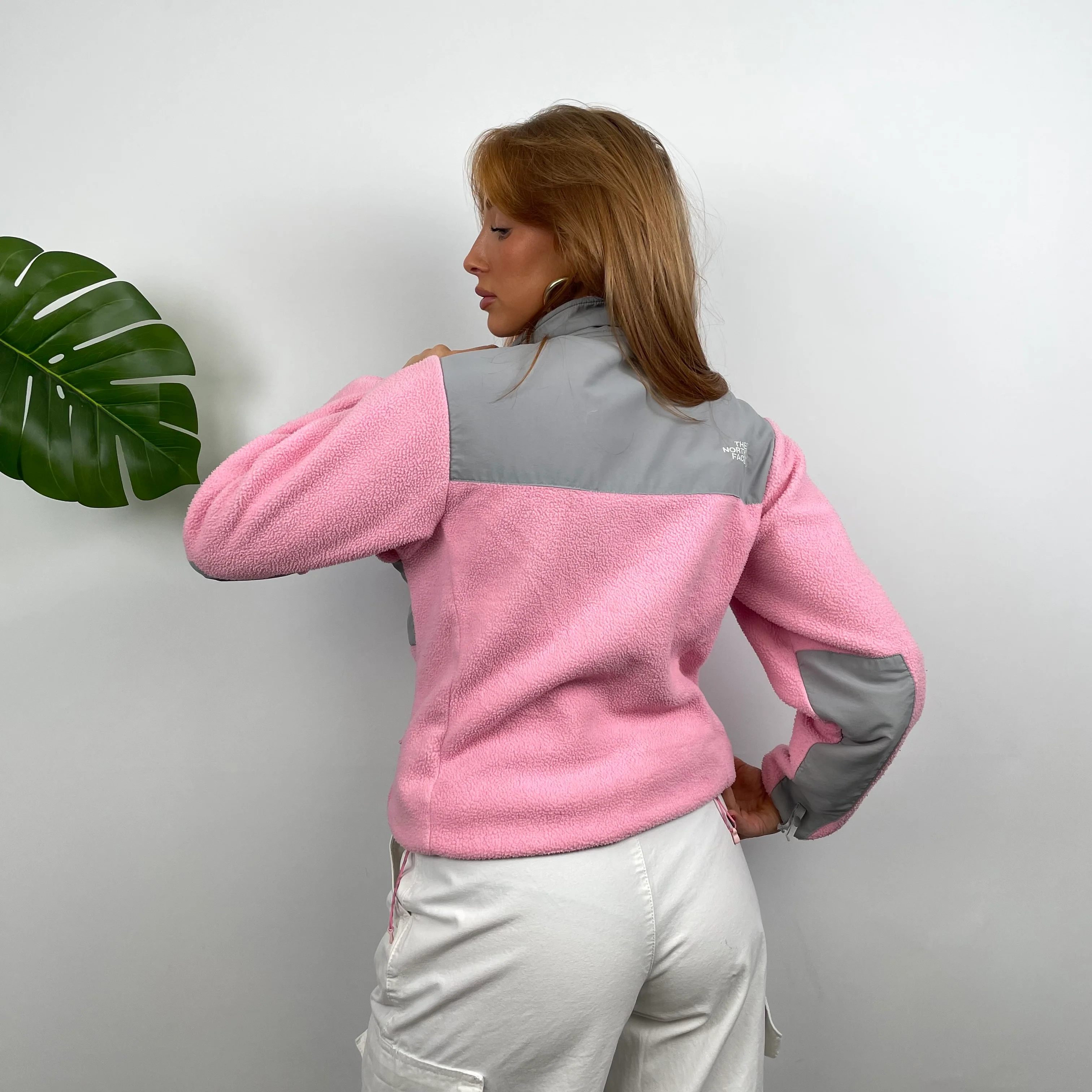 North Face RARE Pink Denali Teddy Bear Fleece Zip Up Jacket (S) - Image 5