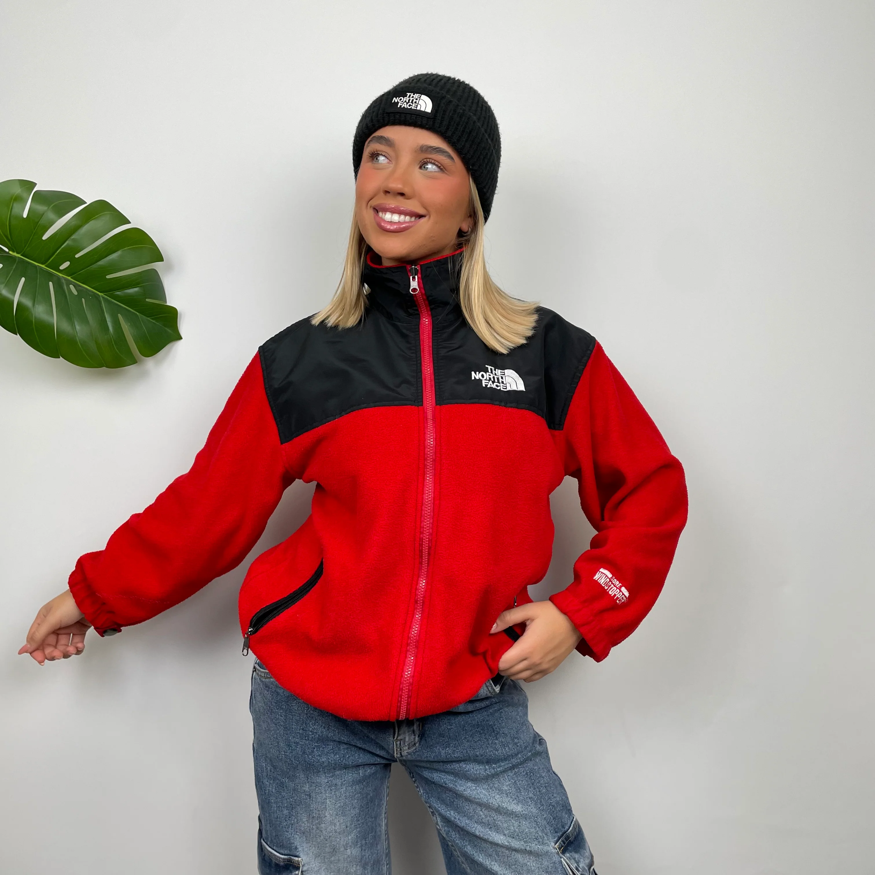 North Face Red Denali Teddy Bear Fleece Zip Up Jacket (S) - Image 7