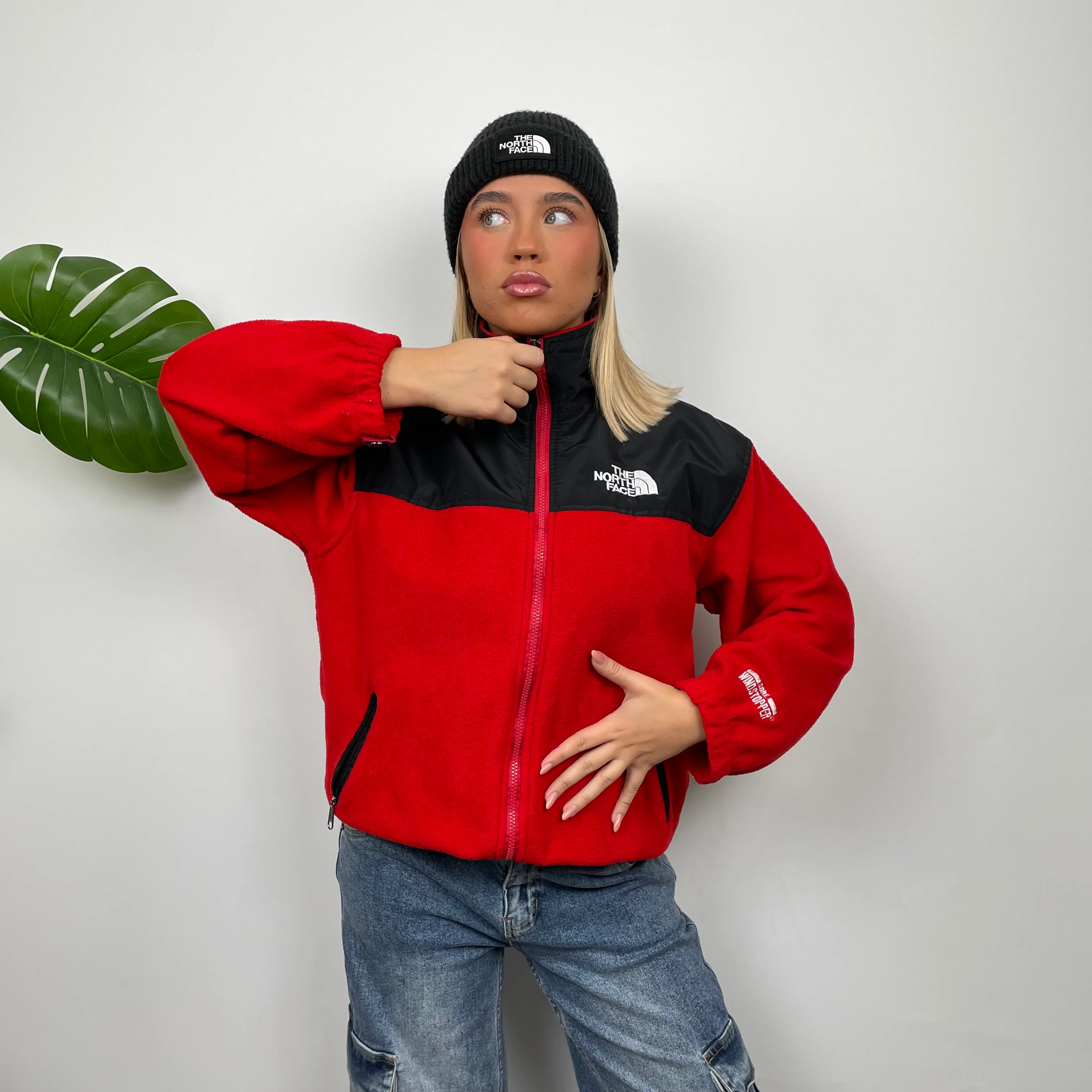 North Face Red Denali Teddy Bear Fleece Zip Up Jacket (S) - Image 8