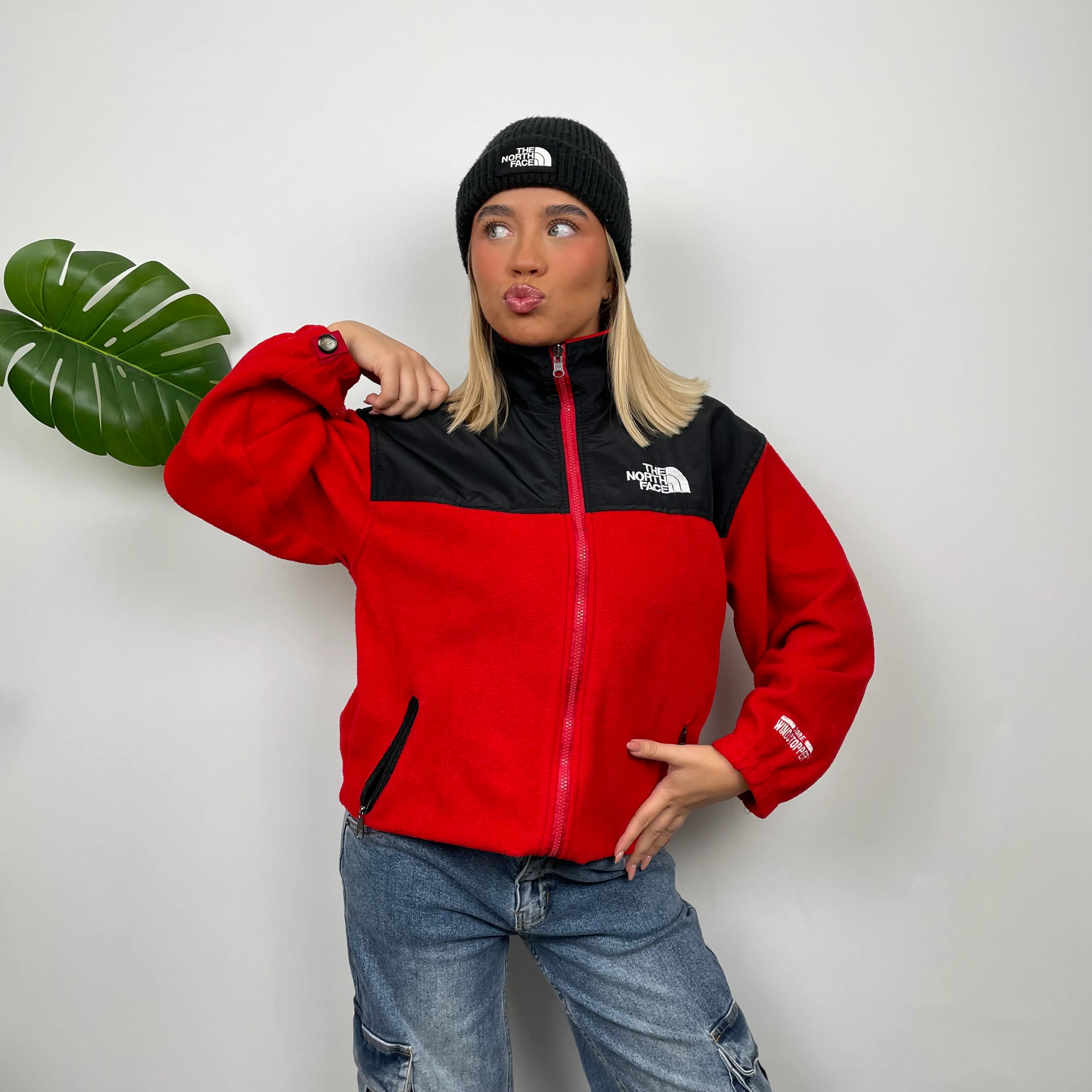 North Face Red Denali Teddy Bear Fleece Zip Up Jacket (S) - Image 9