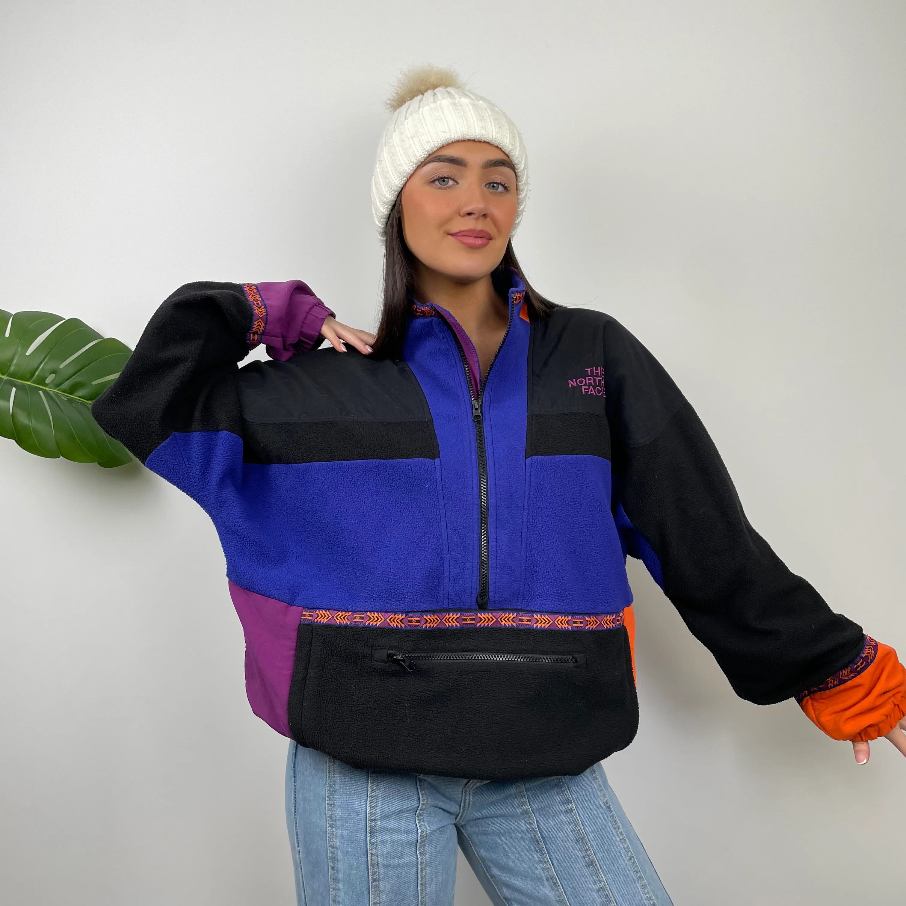 North Face Teddy Bear Fleece Quarter Zip Up (L) - Image 7