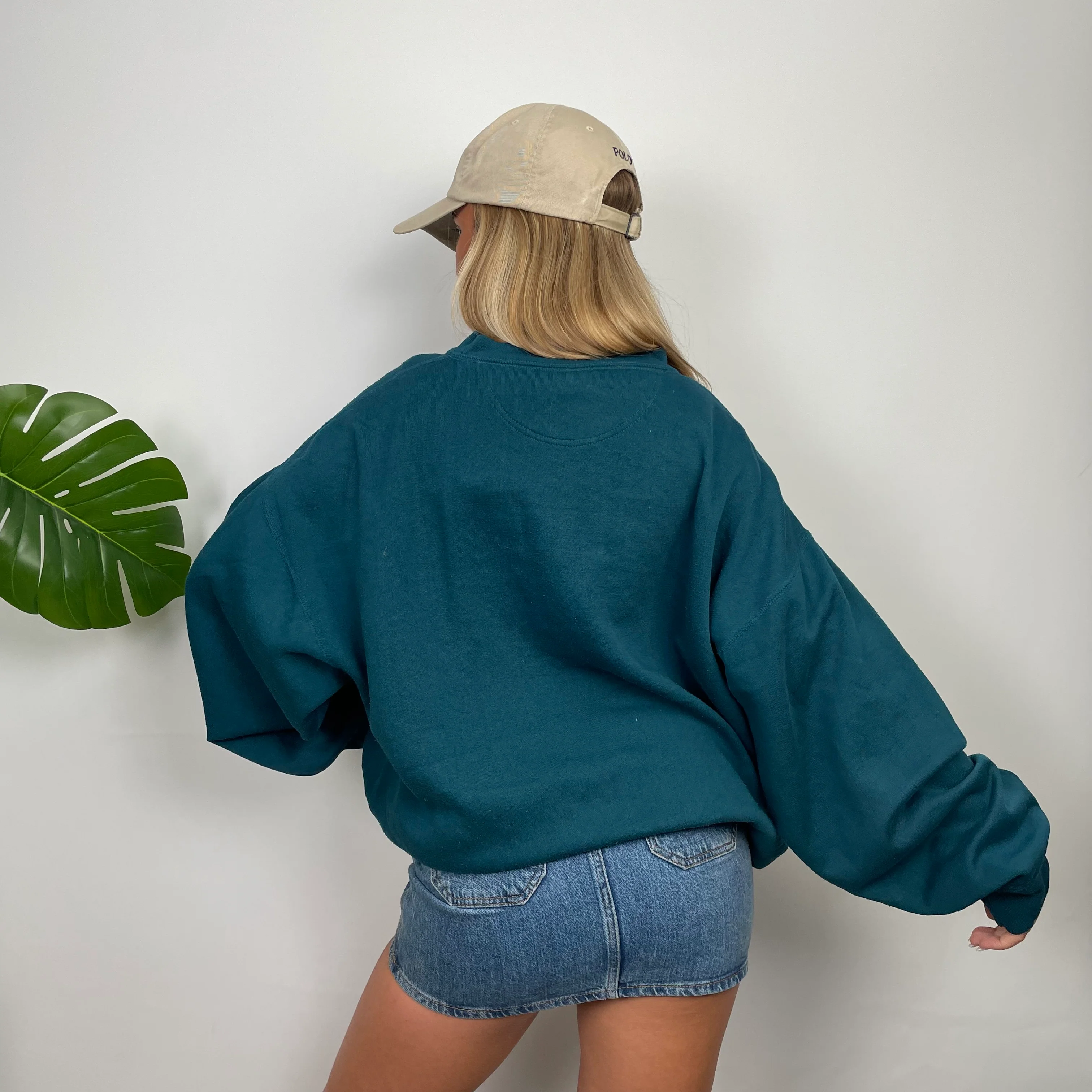 Philadelphia Eagles NFL Green Embroidered Spell Out Sweatshirt (L) - Image 8