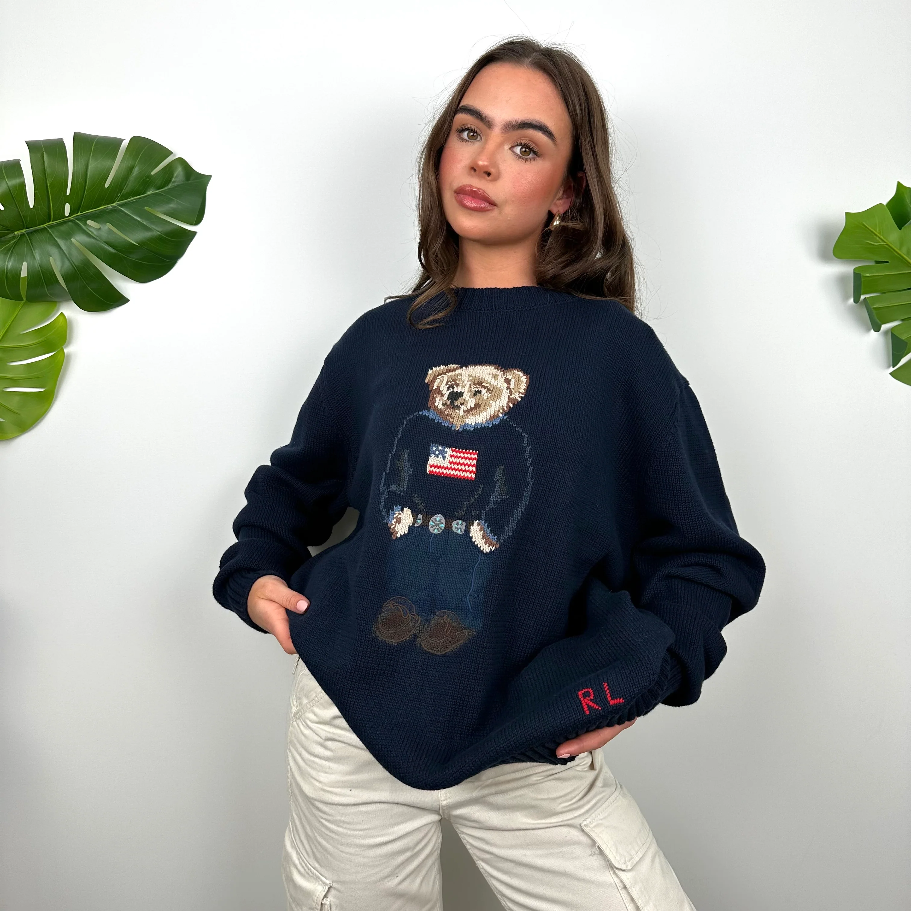 Polo Ralph Lauren Bear Knitted Sweater (L) - Image 2