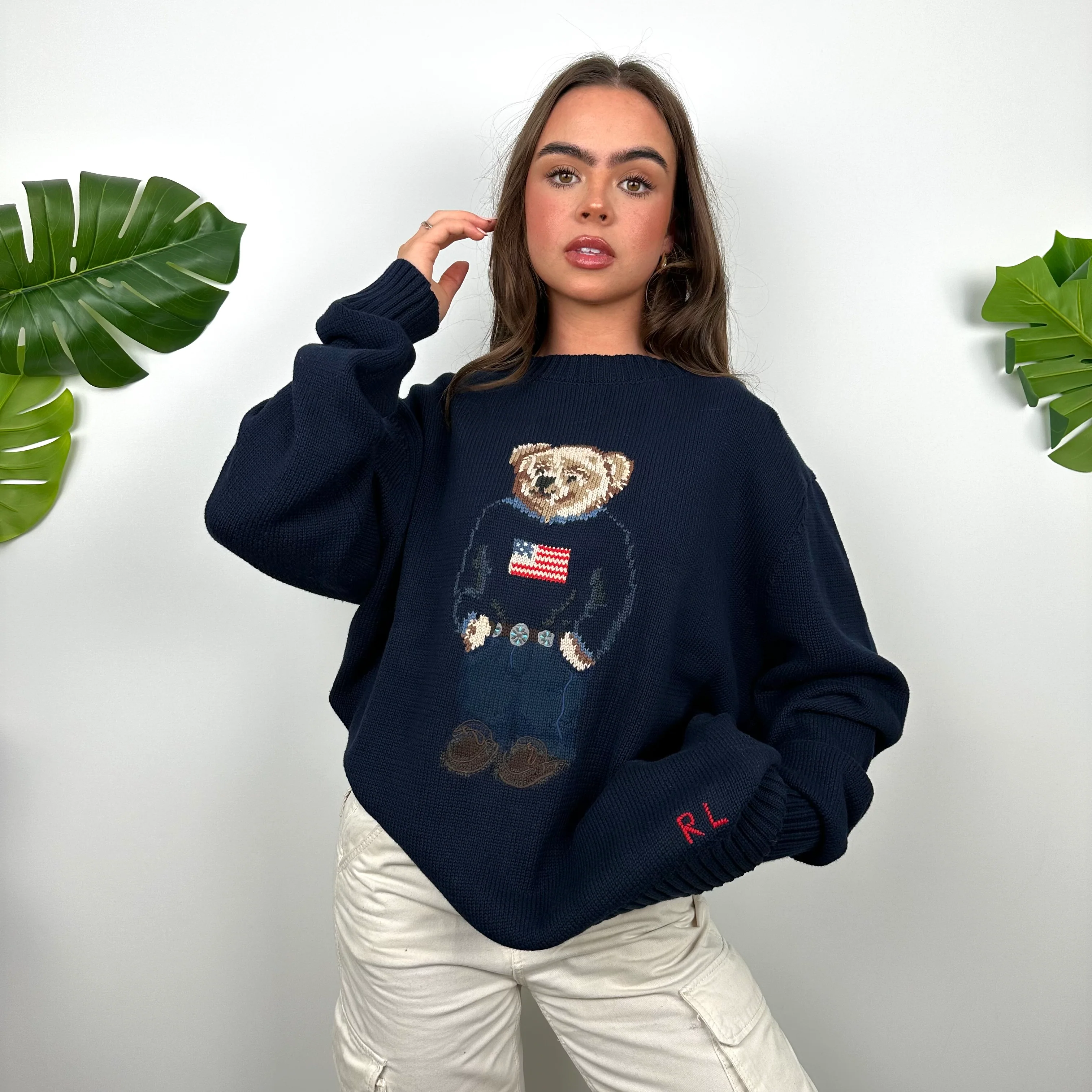 Polo Ralph Lauren Bear Knitted Sweater (L) - Image 4