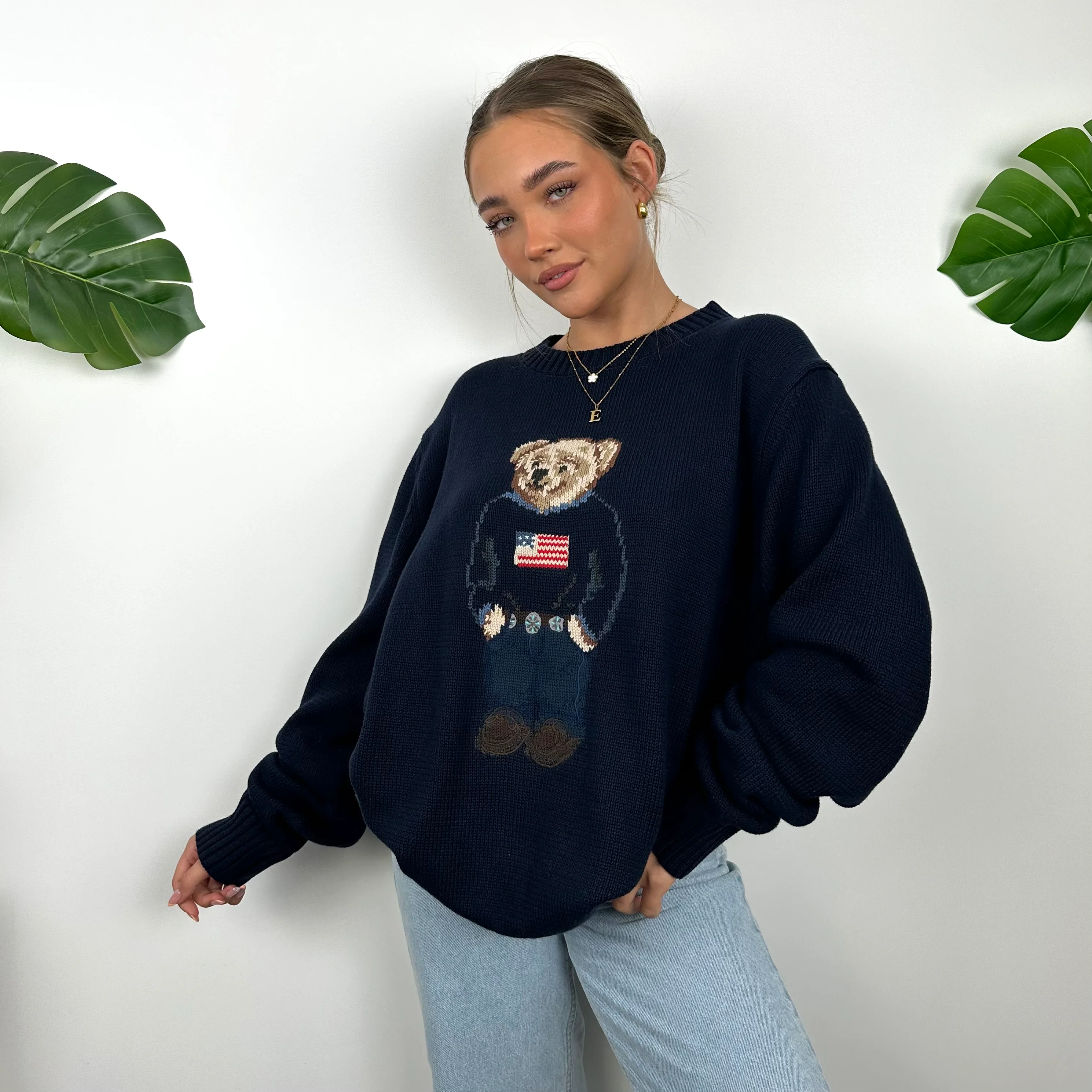 Polo Ralph Lauren Bear Knitted Sweater (L) - Image 2