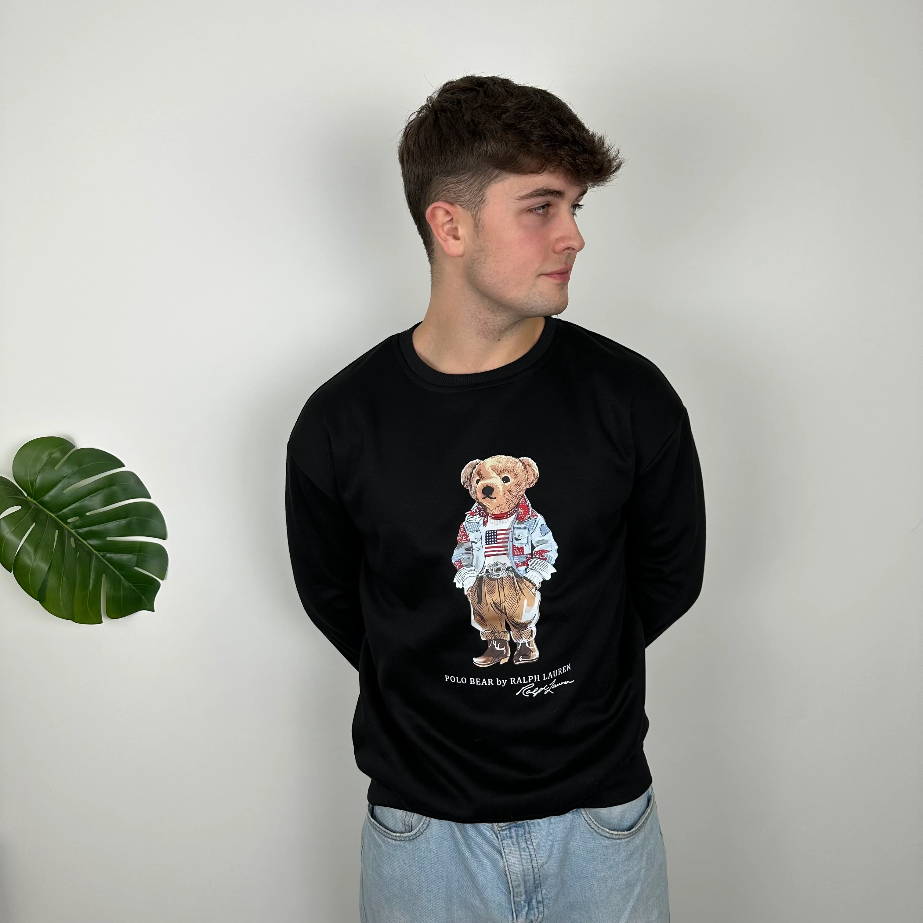 Polo Ralph Lauren Bear Sweatshirt (L) - Image 3