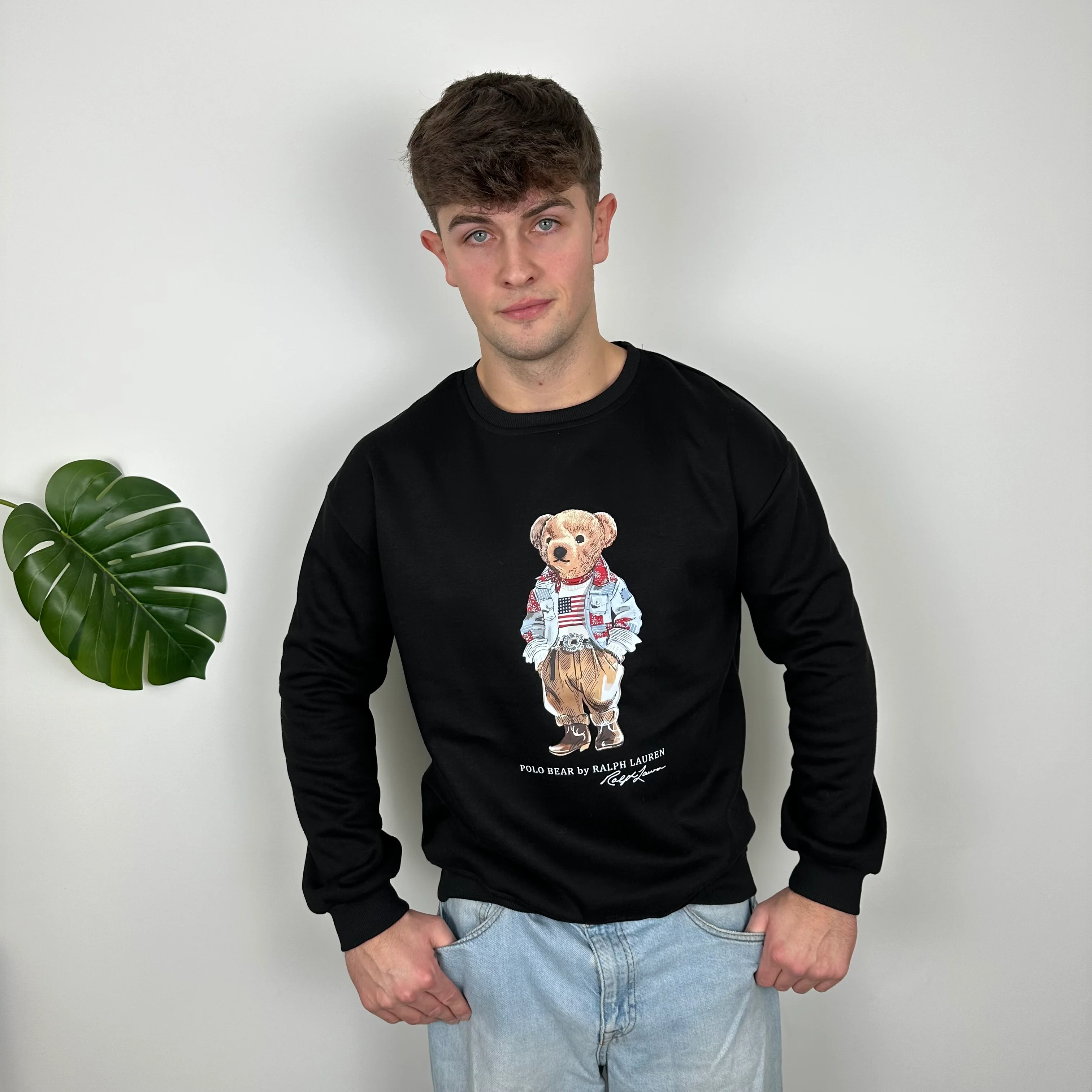 Polo Ralph Lauren Bear Sweatshirt (L) - Image 4
